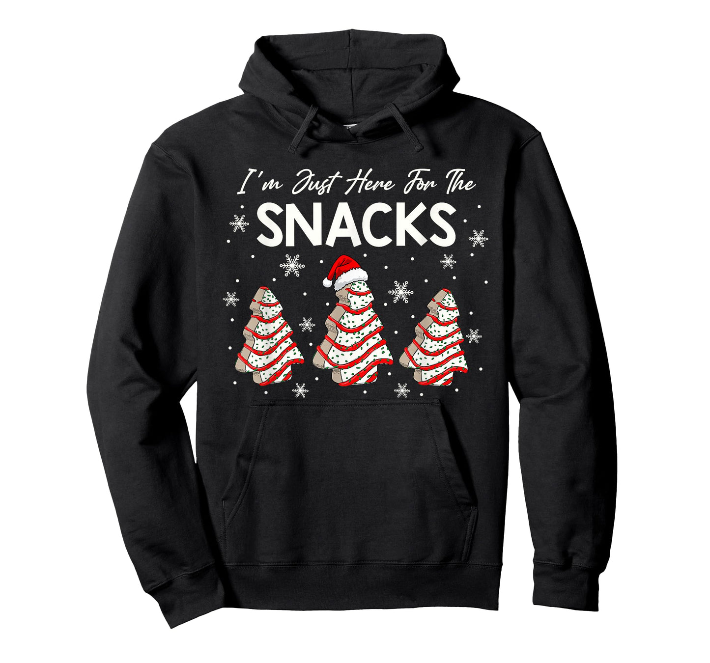 I'm Just Here for The Snacks Christmas Cakes Debbie Becky T-Shirt