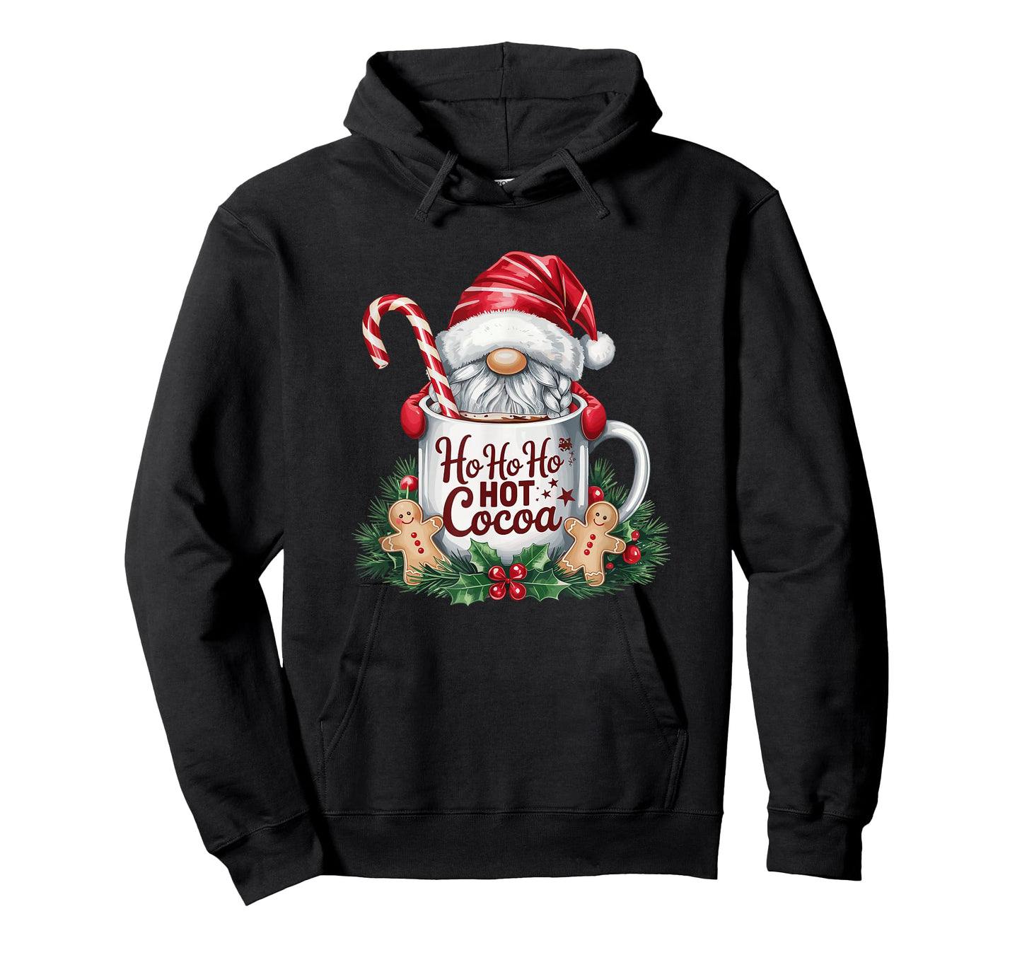 Ho Ho Hot Cocoa Gnome Christmas Mug Holiday Humor T-Shirt