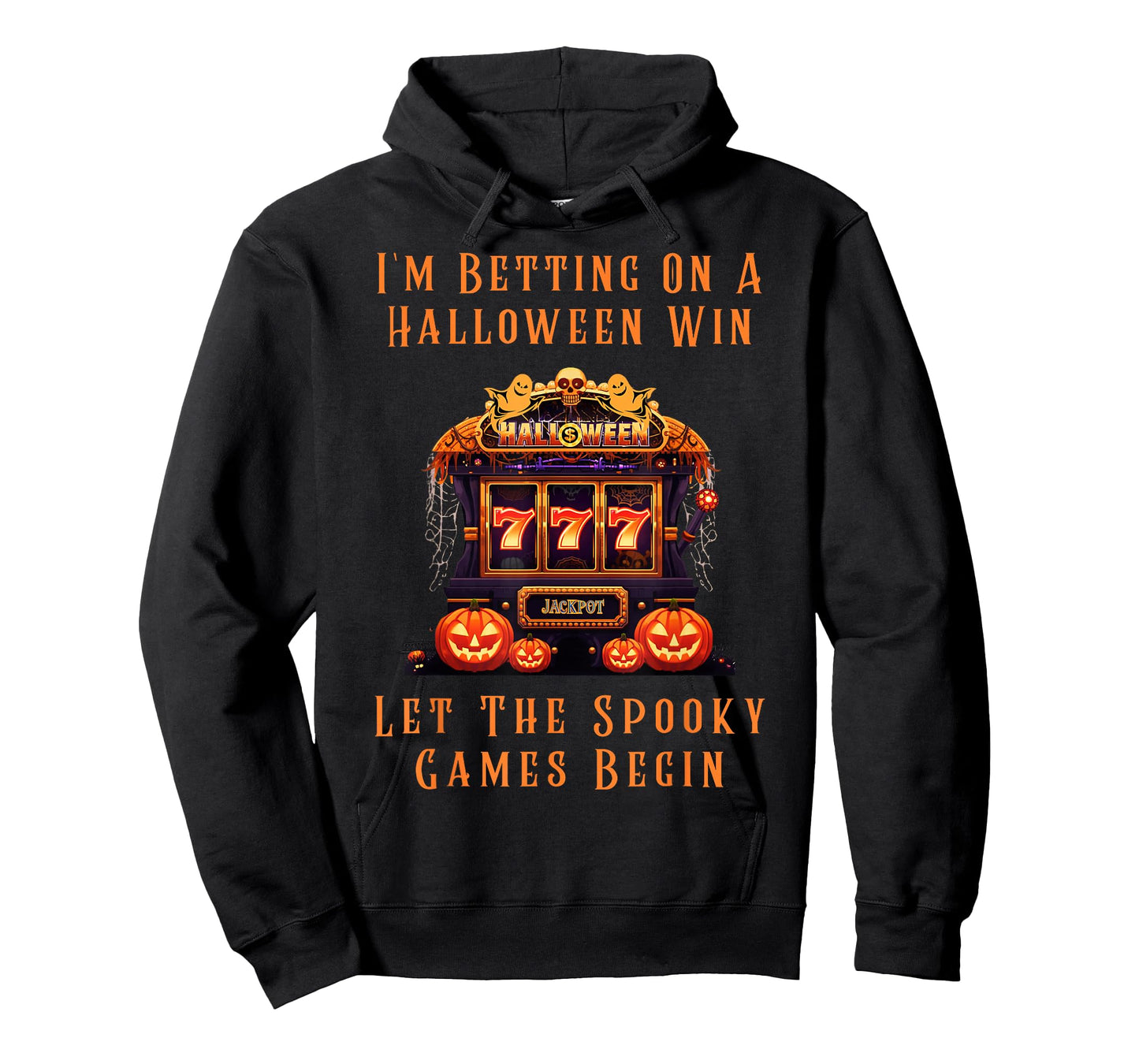 Betting On A Halloween Win 777 Jackpot Spooky Creepy Casino T-Shirt