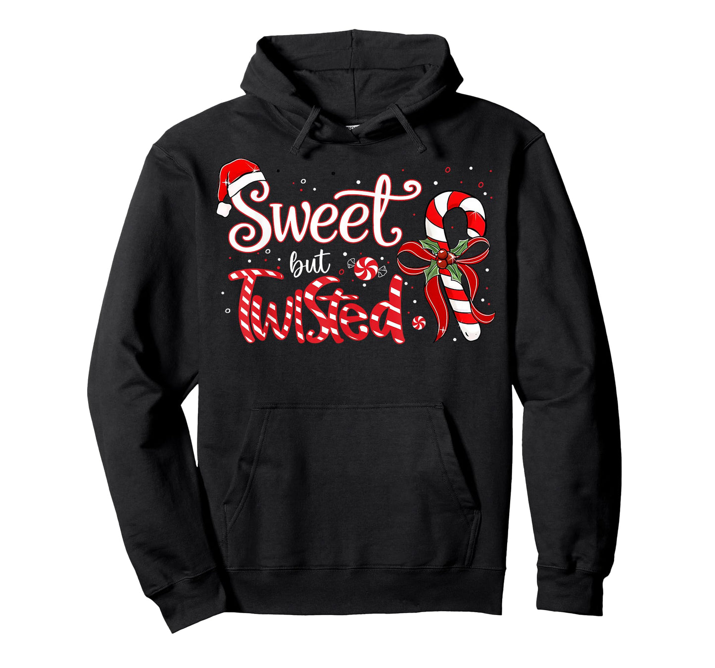 Sweet But Twisted Funny Christmas Candy Cane Xmas Holiday T-Shirt