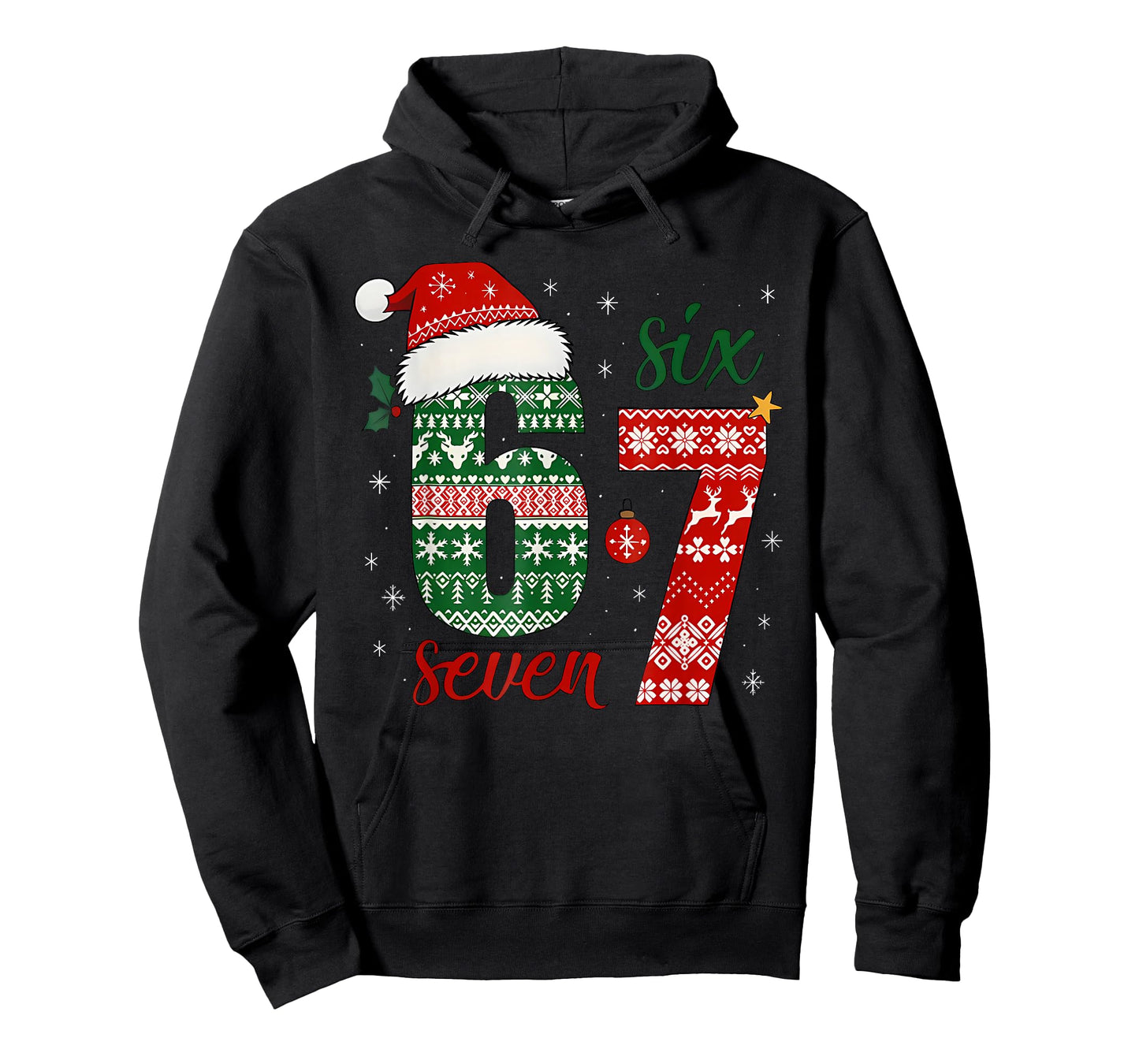 67 Santa Christmas Funny Brainrot for Boys Kids Teens T-Shirt