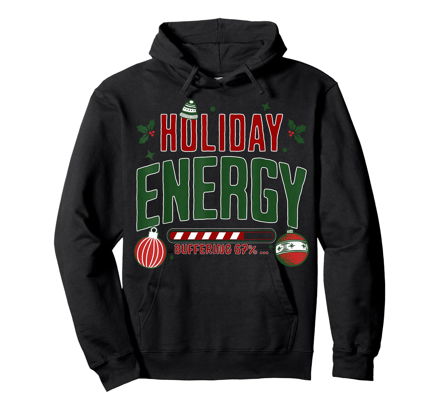 Christmas Holiday Energy Buffering 67 Funny Six Seven Meme T-Shirt