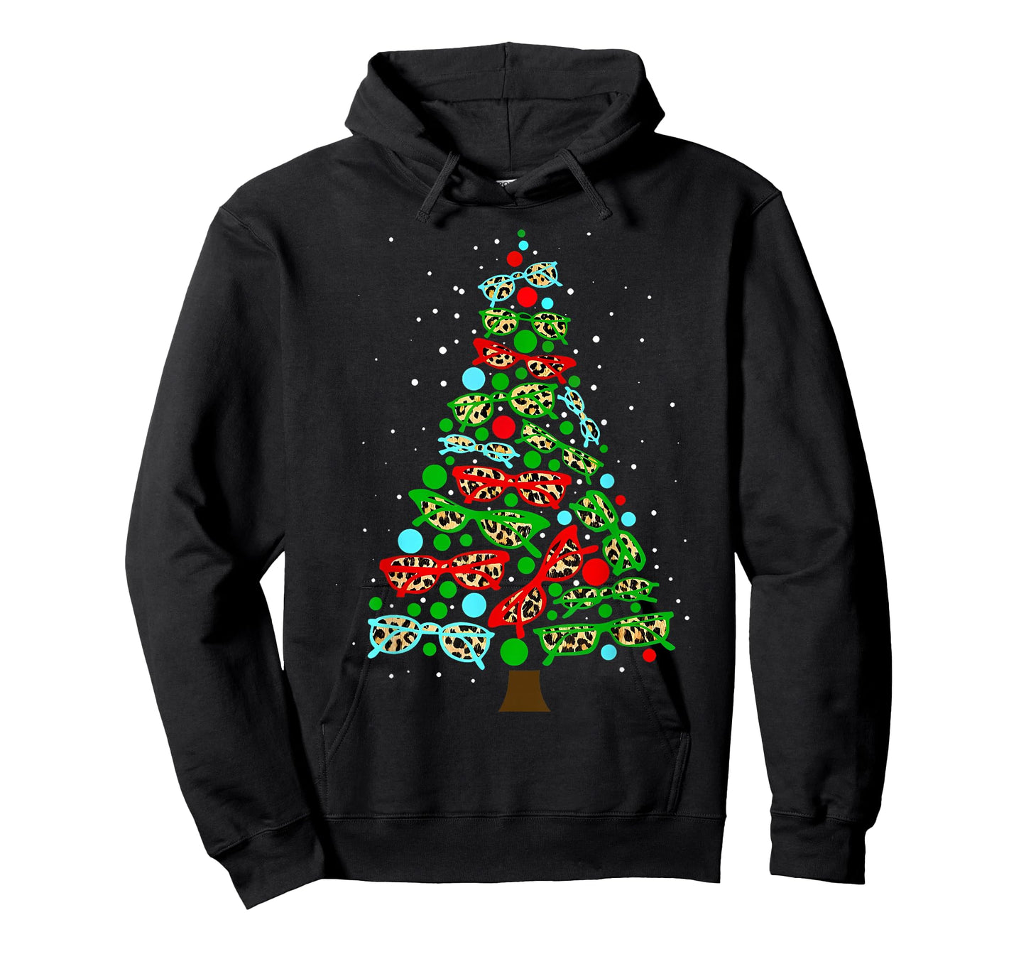 Leopard Sunglasses Christmas Tree Optometrist Eye Doctor T-Shirt