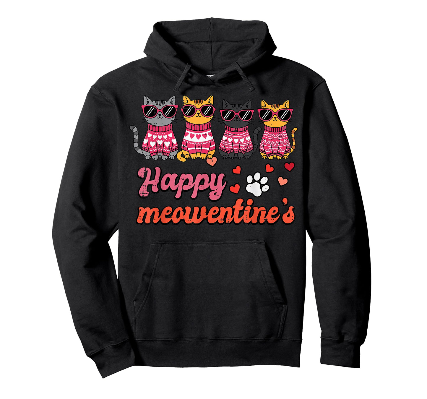 Valentines Day Cats Happy Meowentines Kitten Women Girls Kid T-Shirt