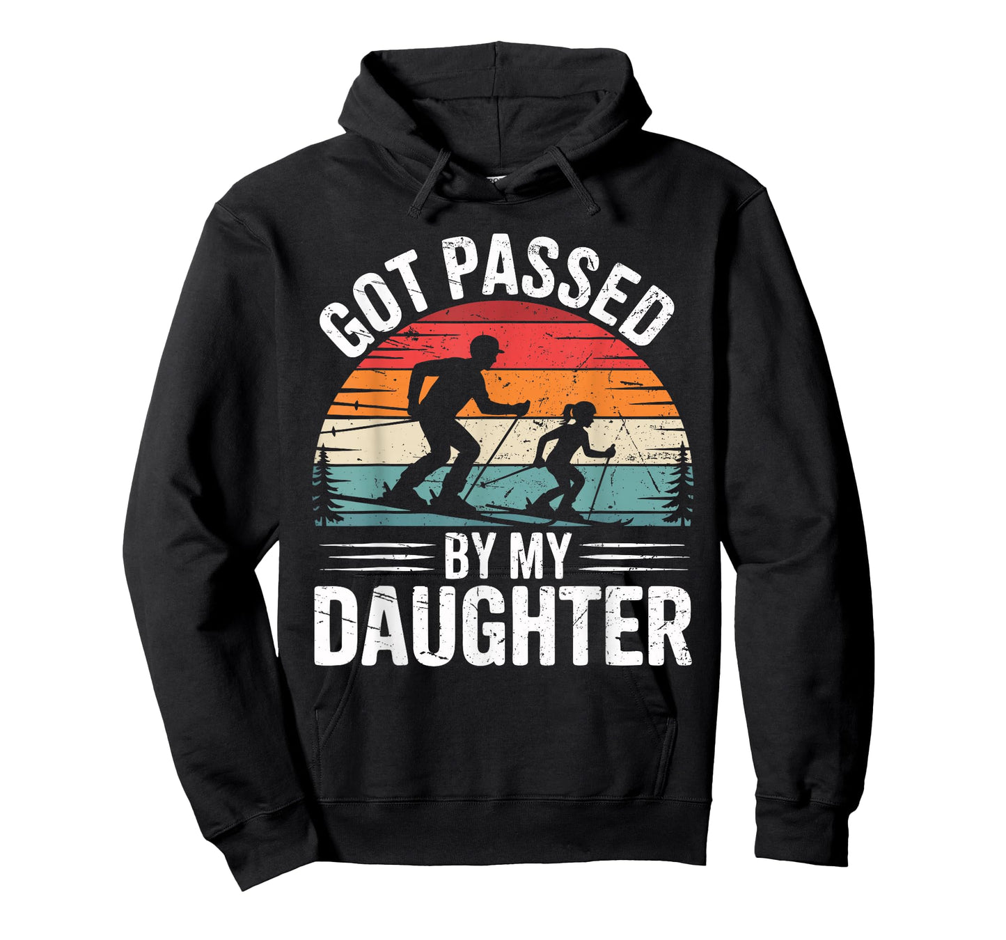 Got Passed by My Daughter Ski Dad Retro Snow Sports Design T-Shirt