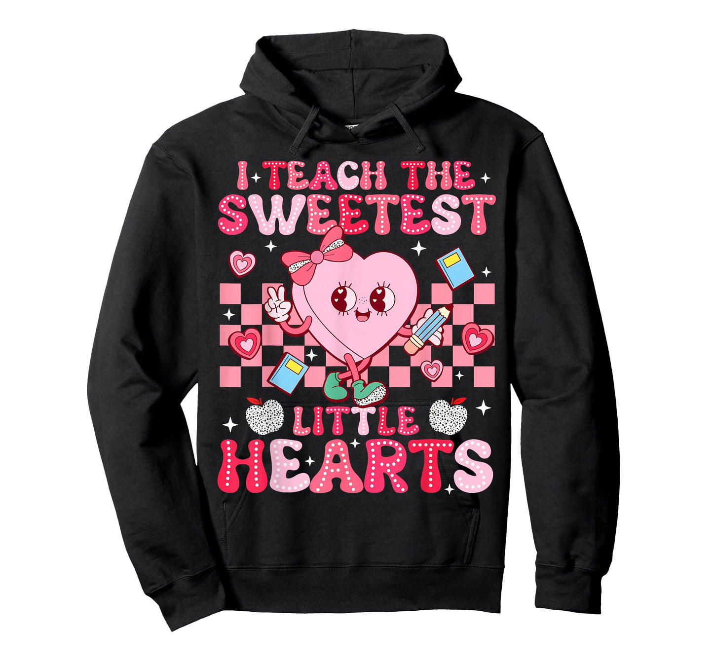 I Teach The Sweetest Little Heart Teacher Valentines Day T-Shirt