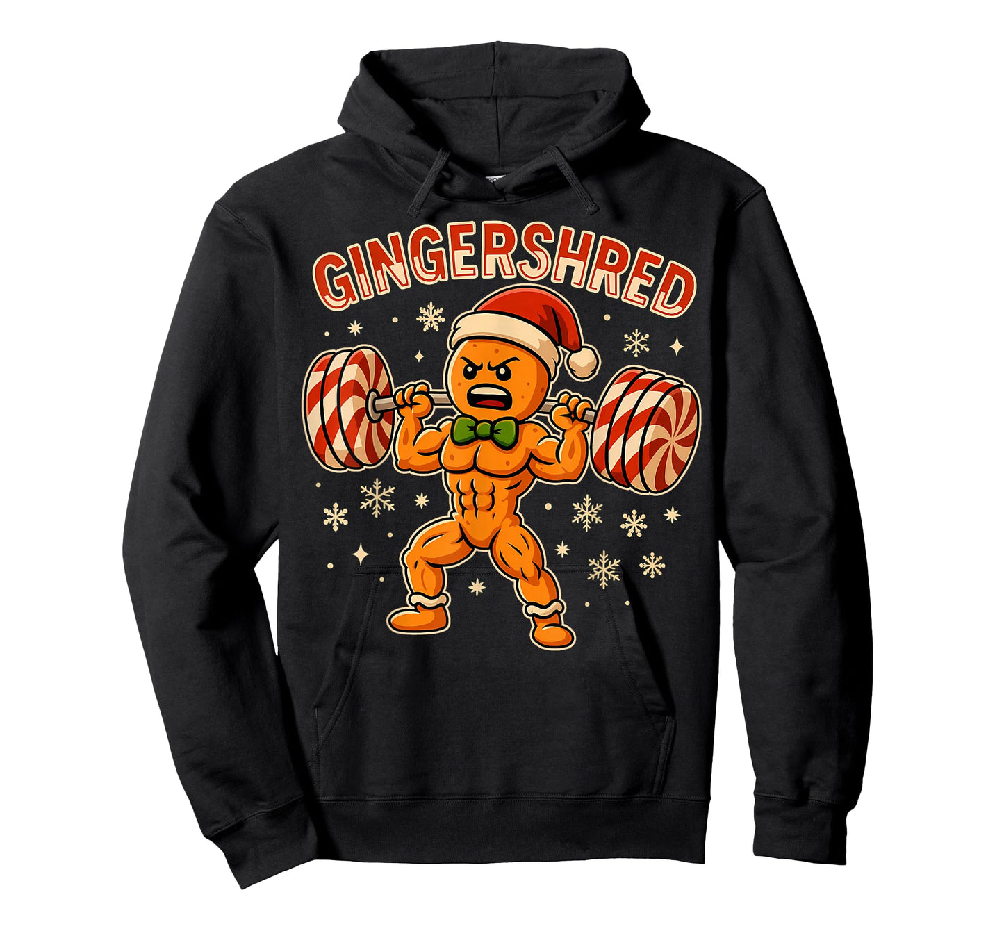 Christmas Gym Gingerbread Gingershred Xmas Workout Men Women T-Shirt