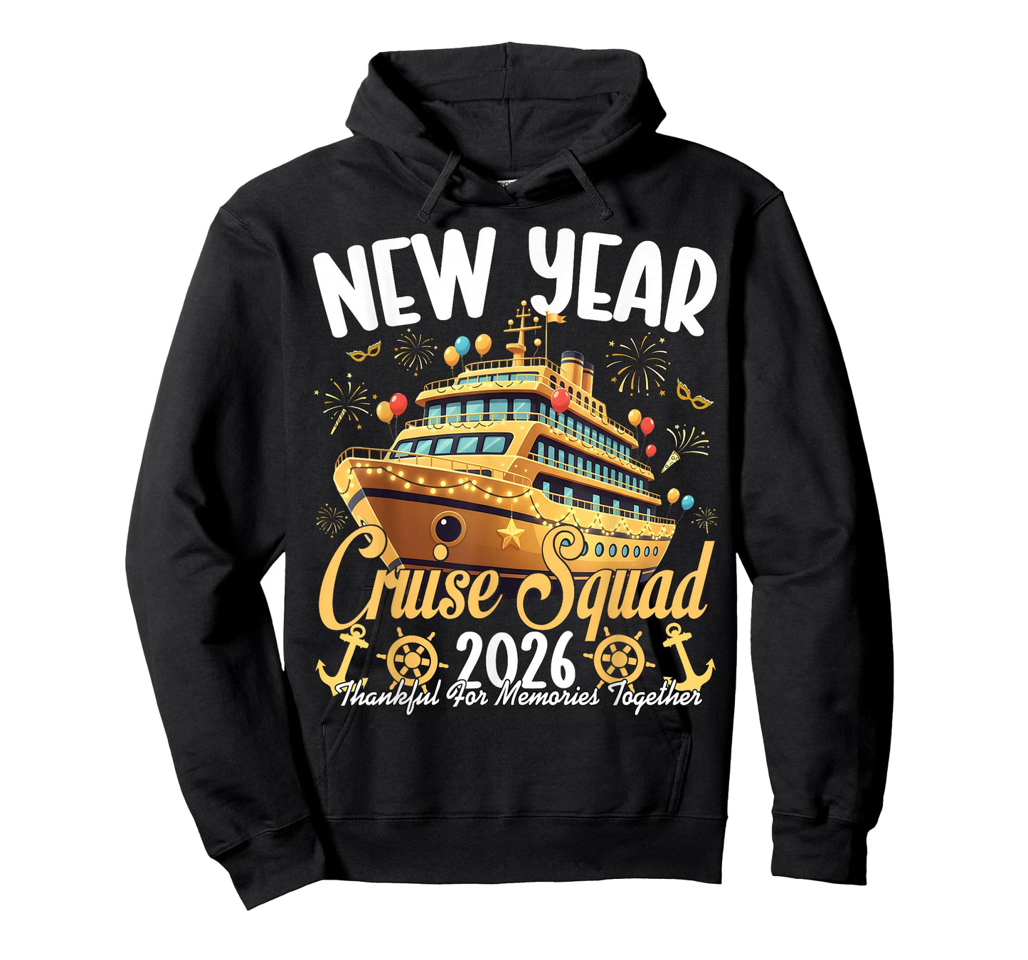 New Year Cruise Squad 2026 Holiday Thankful for Memories Tee T-Shirt