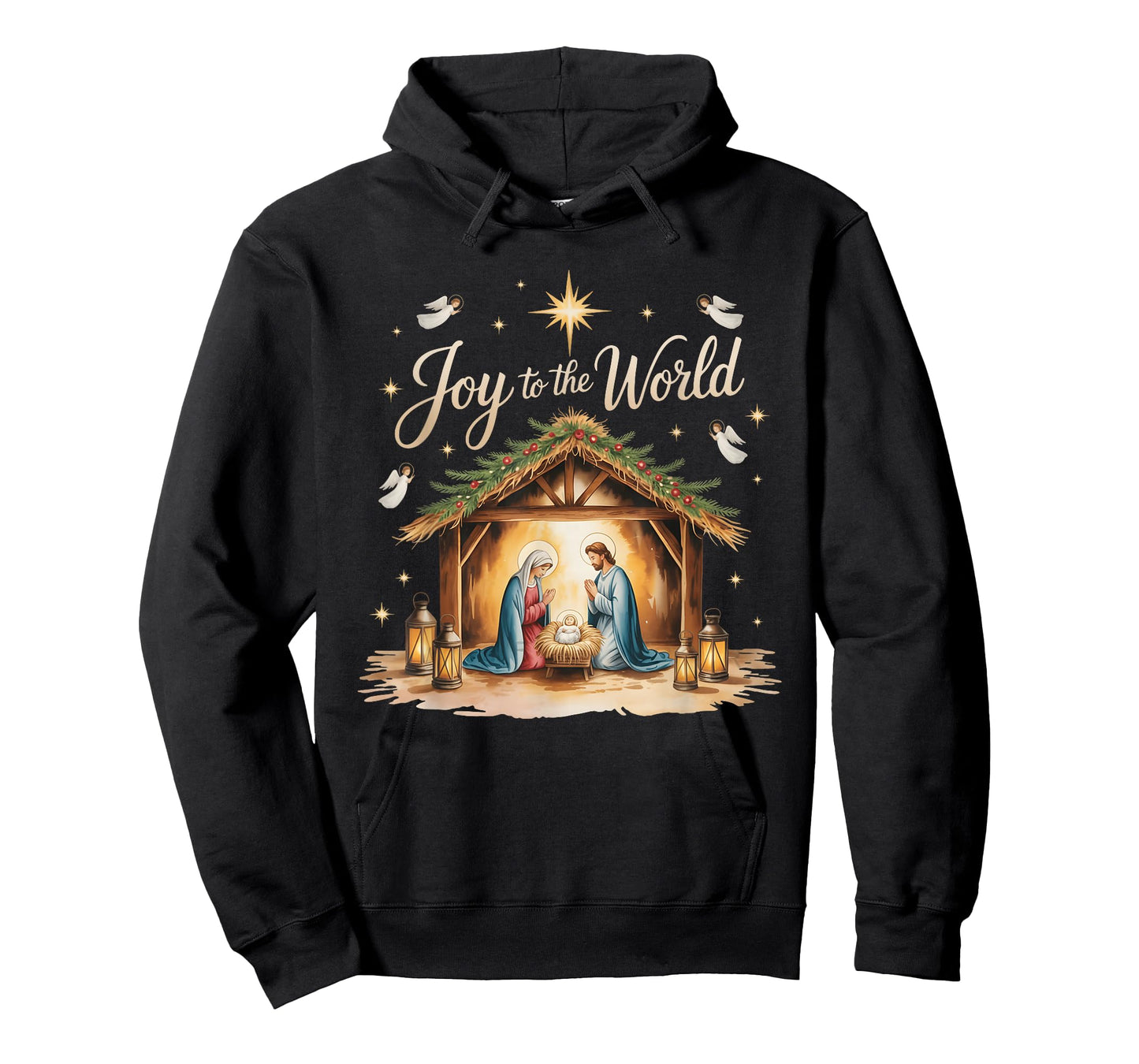 Christmas Nativity Christian Birth of Jesus Joy to The World T-Shirt