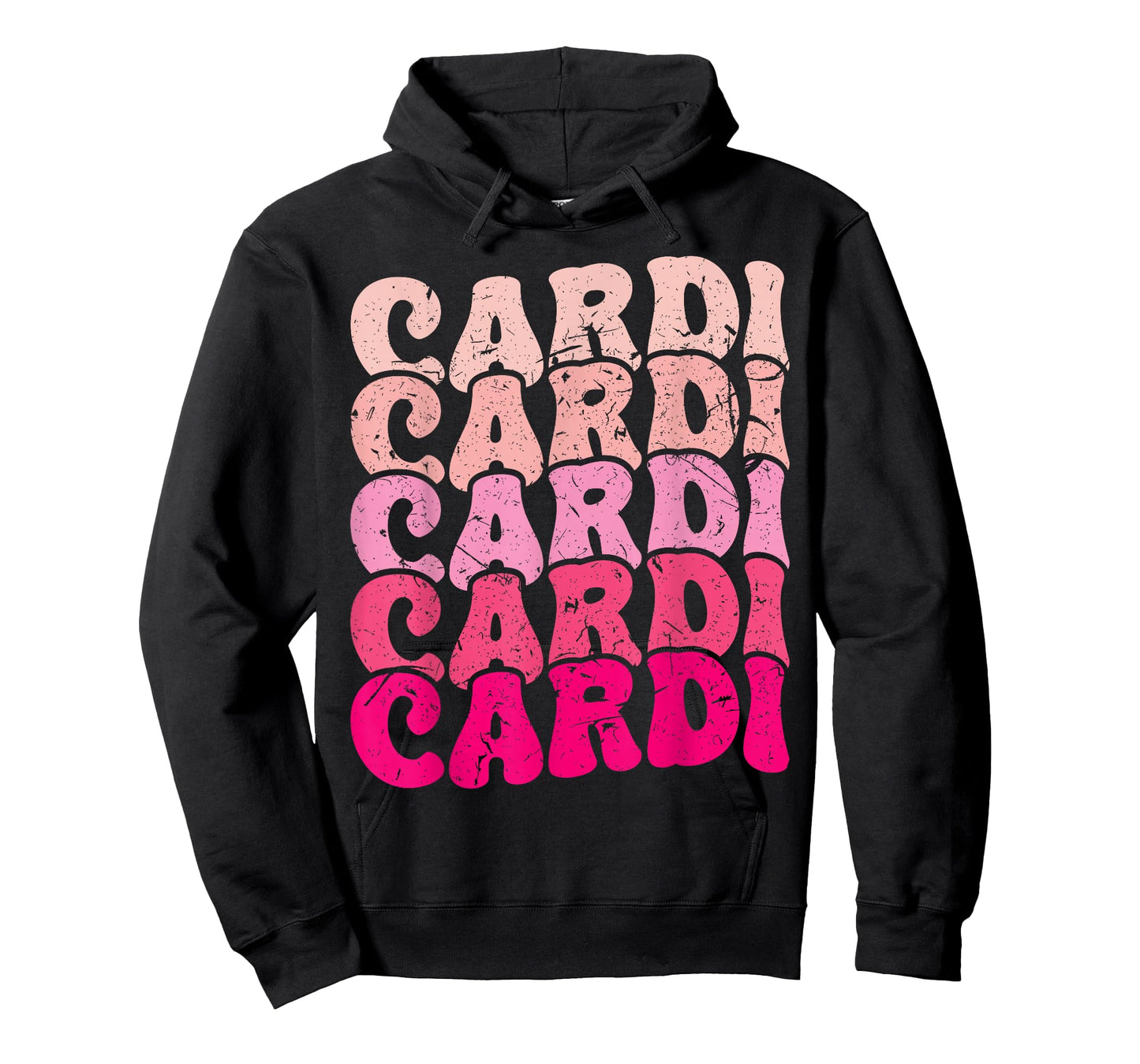 Vintage Cardi Personalized Name I Love Cardi 80's Groovy T-Shirt
