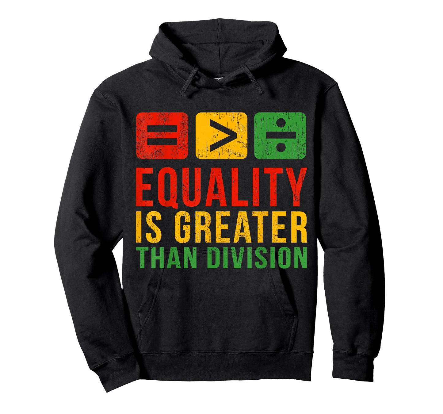 Black History Equality Greater Than Division Women Men Kids T-Shirt