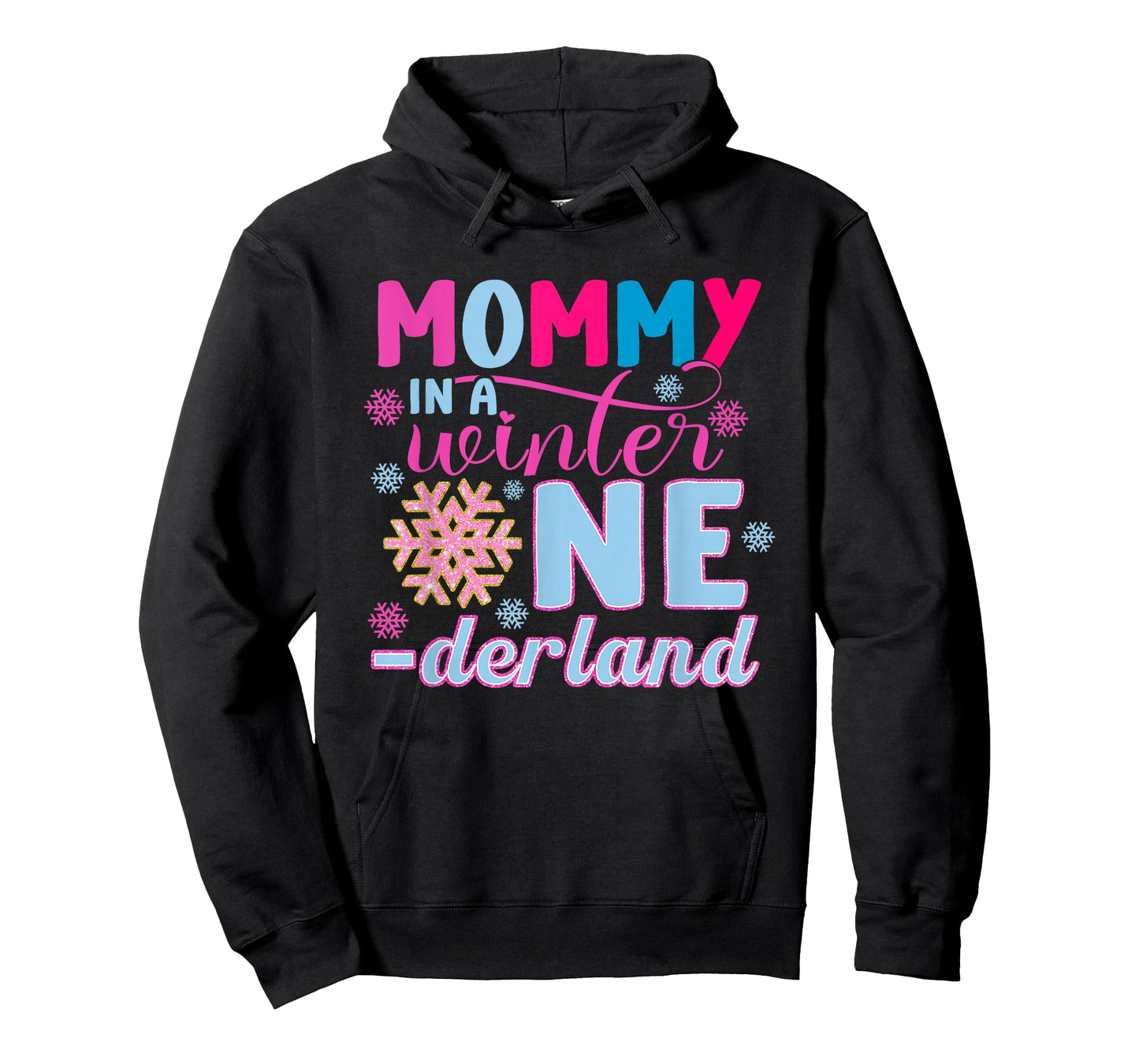 Mommy in A Winter Onederland Bday Girl Sweet Snowflake T-Shirt