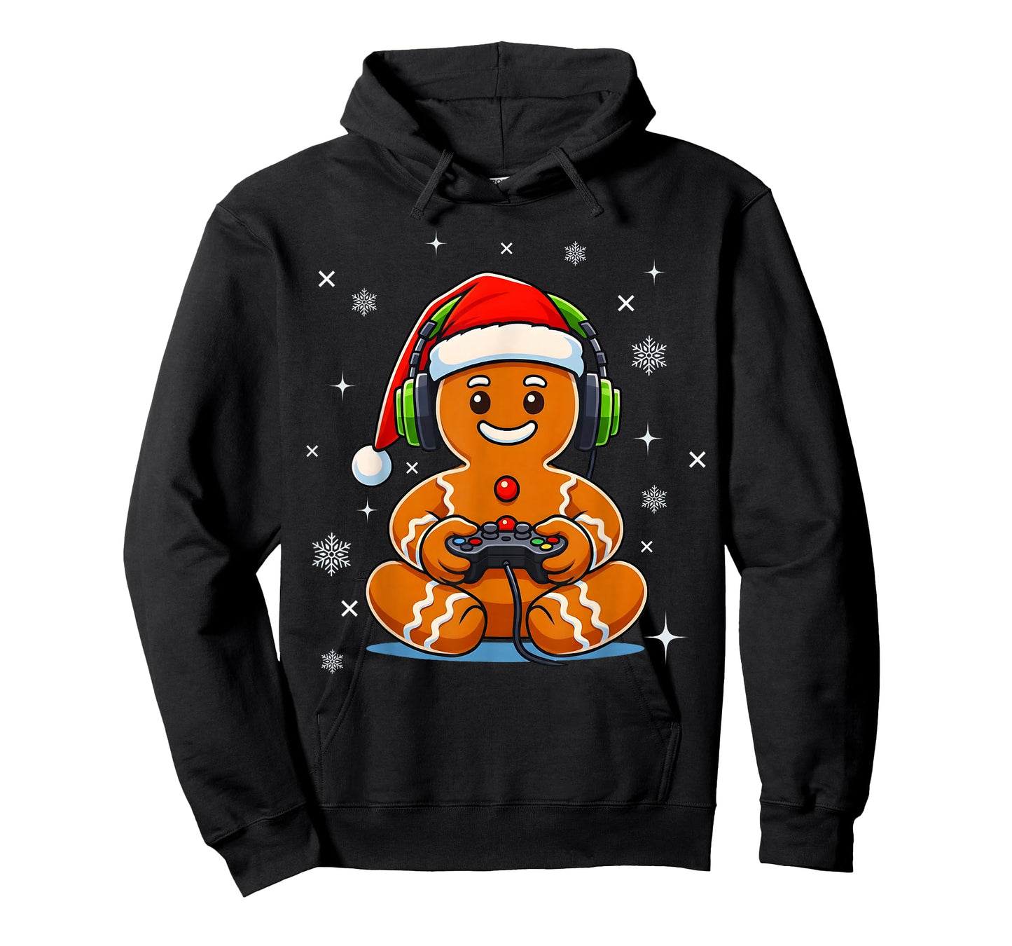 Funny Christmas Gamer Gingerbread Gaming Men Boys Kids Xmas T-Shirt