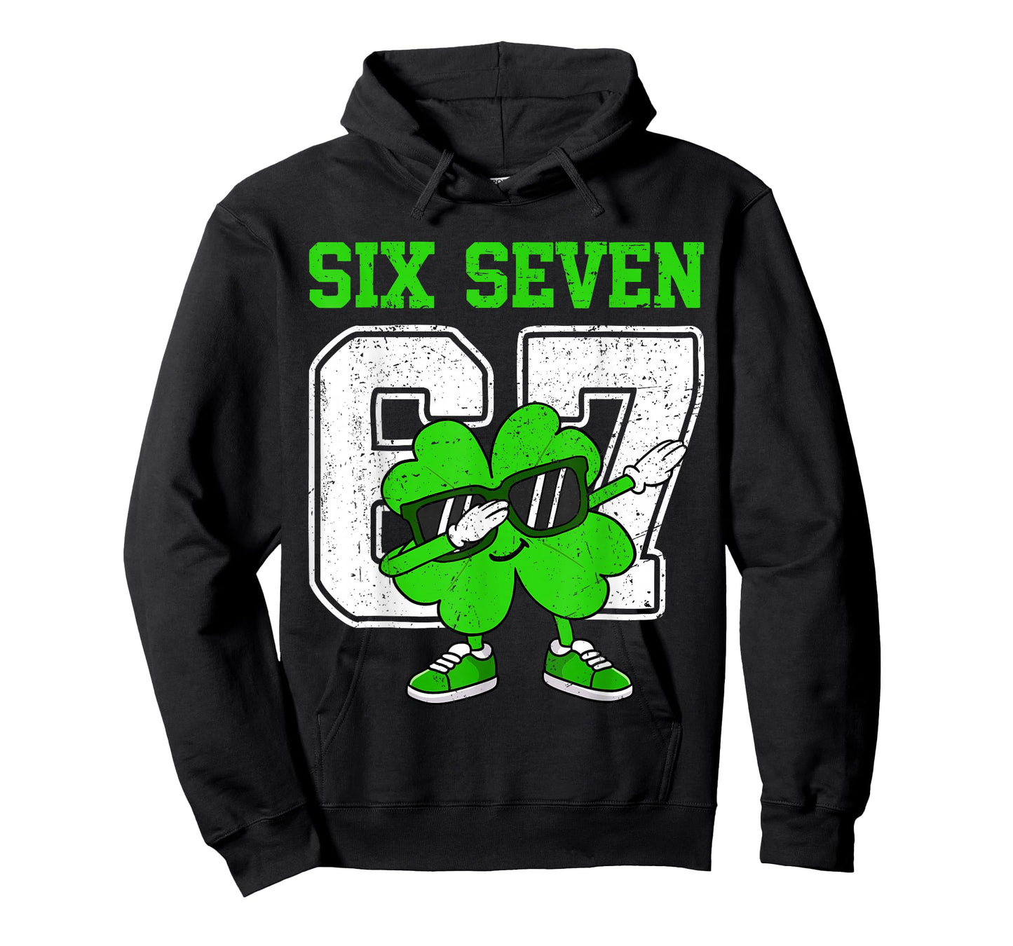 Boys St Patricks Day Dabbing Shamrock Clover 67 Six Seven T-Shirt