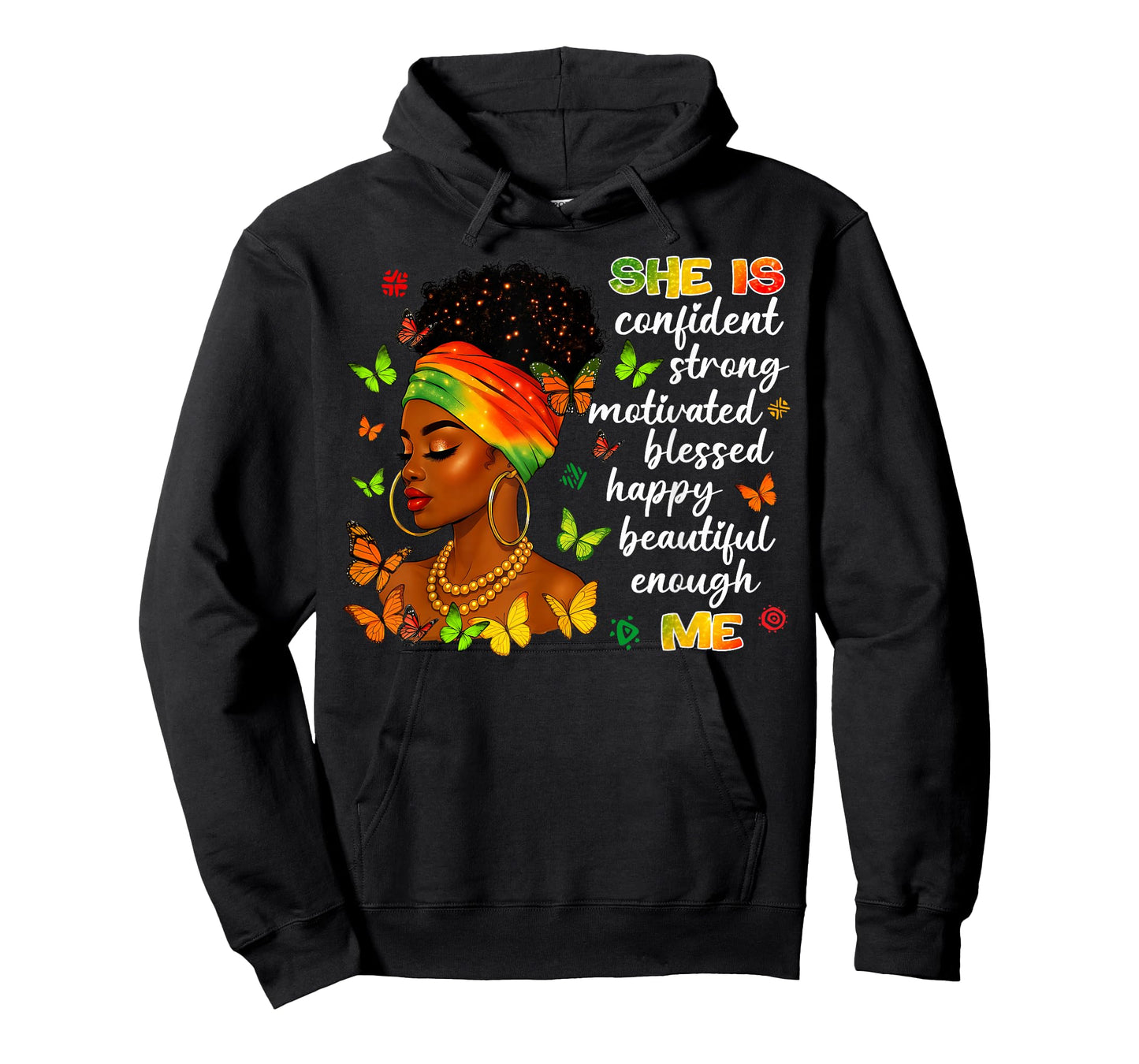 She is Me Beautiful Strong Blessed Black History Women Girl T-Shirt