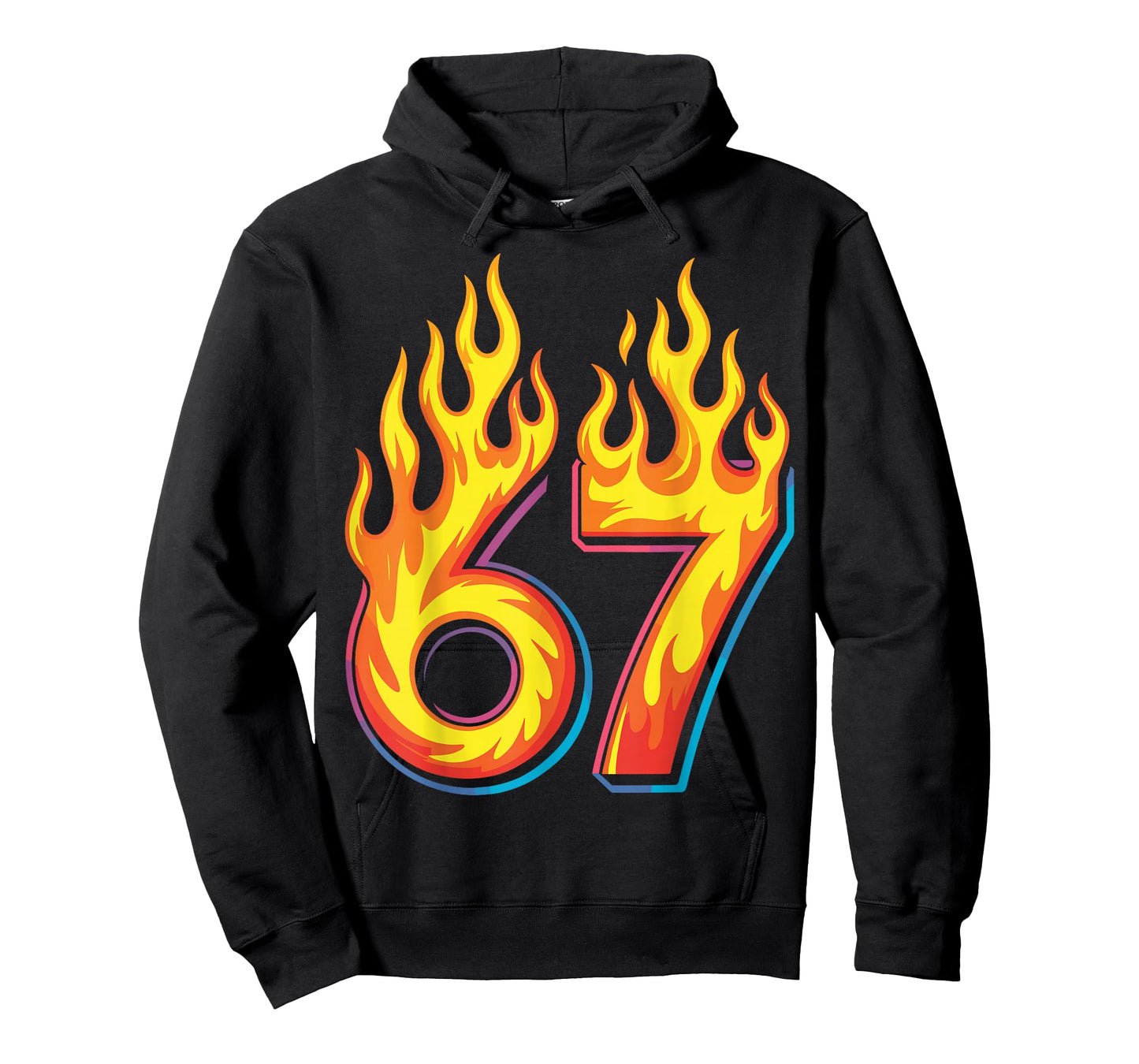 67 Meme Flames Funny Six Seven Gen Alpha Slang T-Shirt