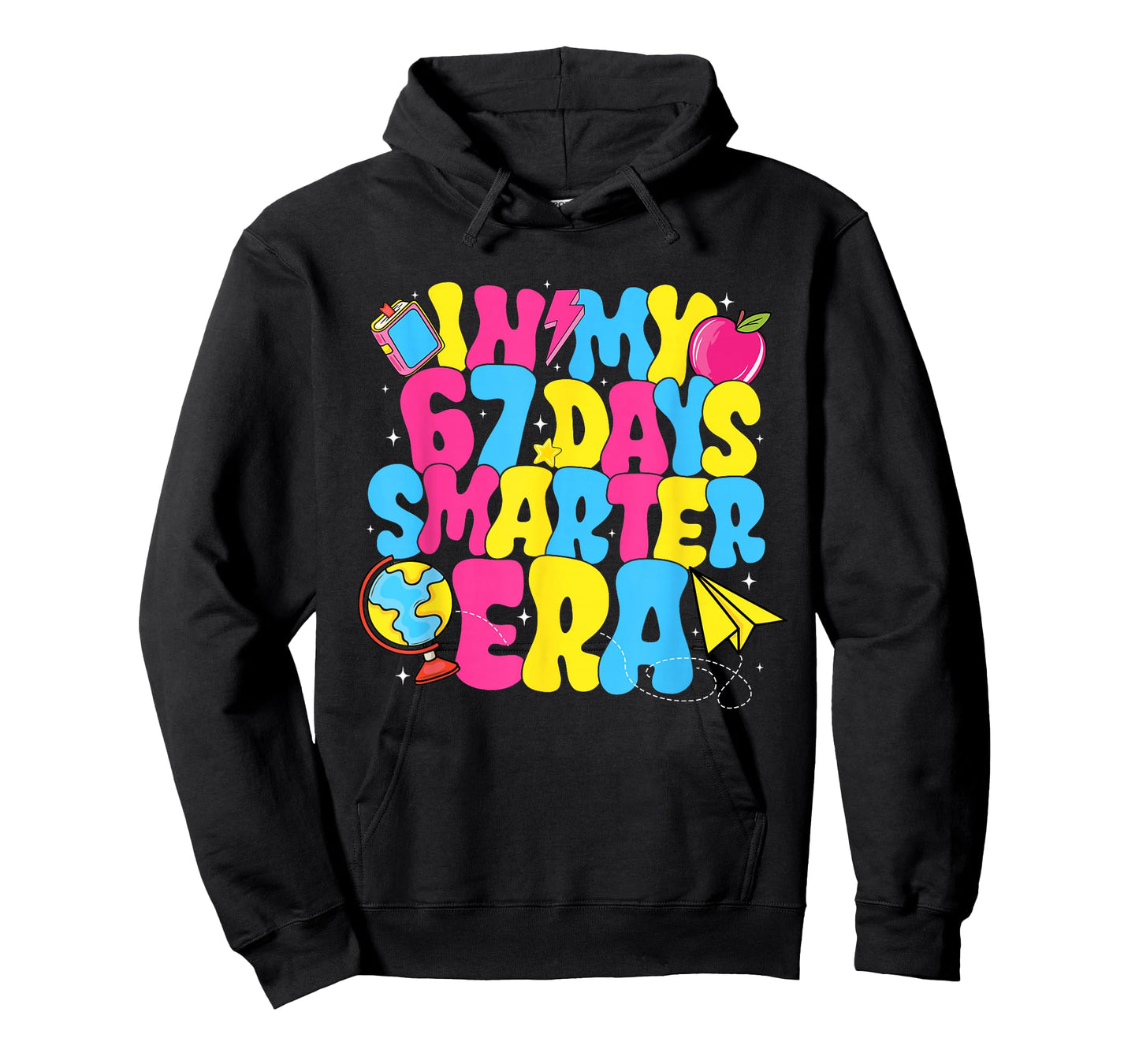 in My 67 Days Smarter Era Groovy 67th Day of School Teacher T-Shirt