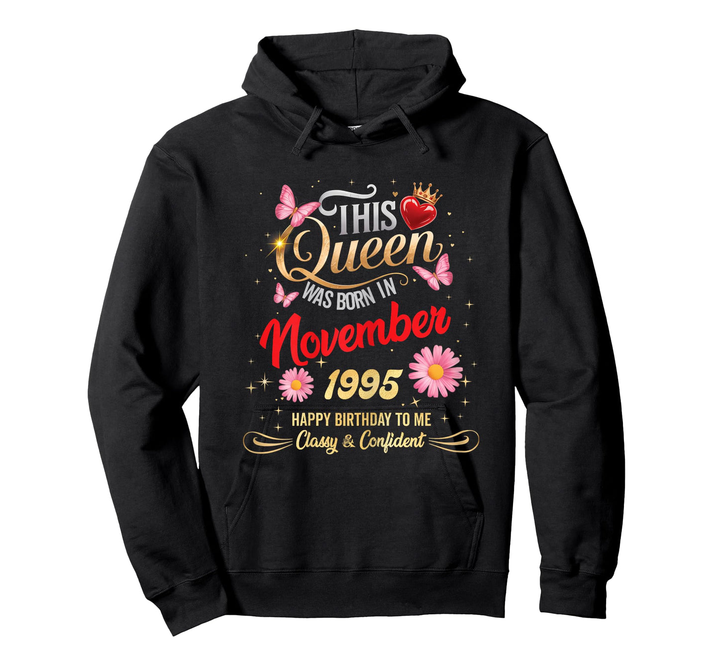 This Queen was Born in November 1995 November 1995 Birthday T-Shirt