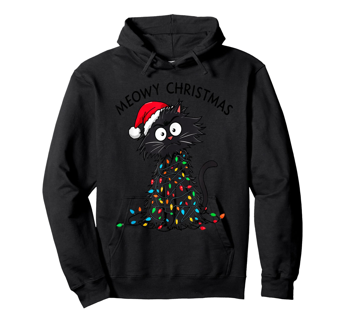 Meowy Christmas - Merry Fluffmas - Cats Christmas T-Shirt