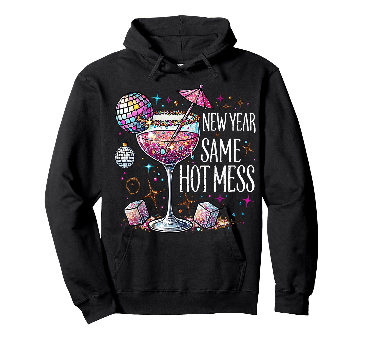 New Year Same Hot Mess Martini Cocktail New Year Women T-Shirt