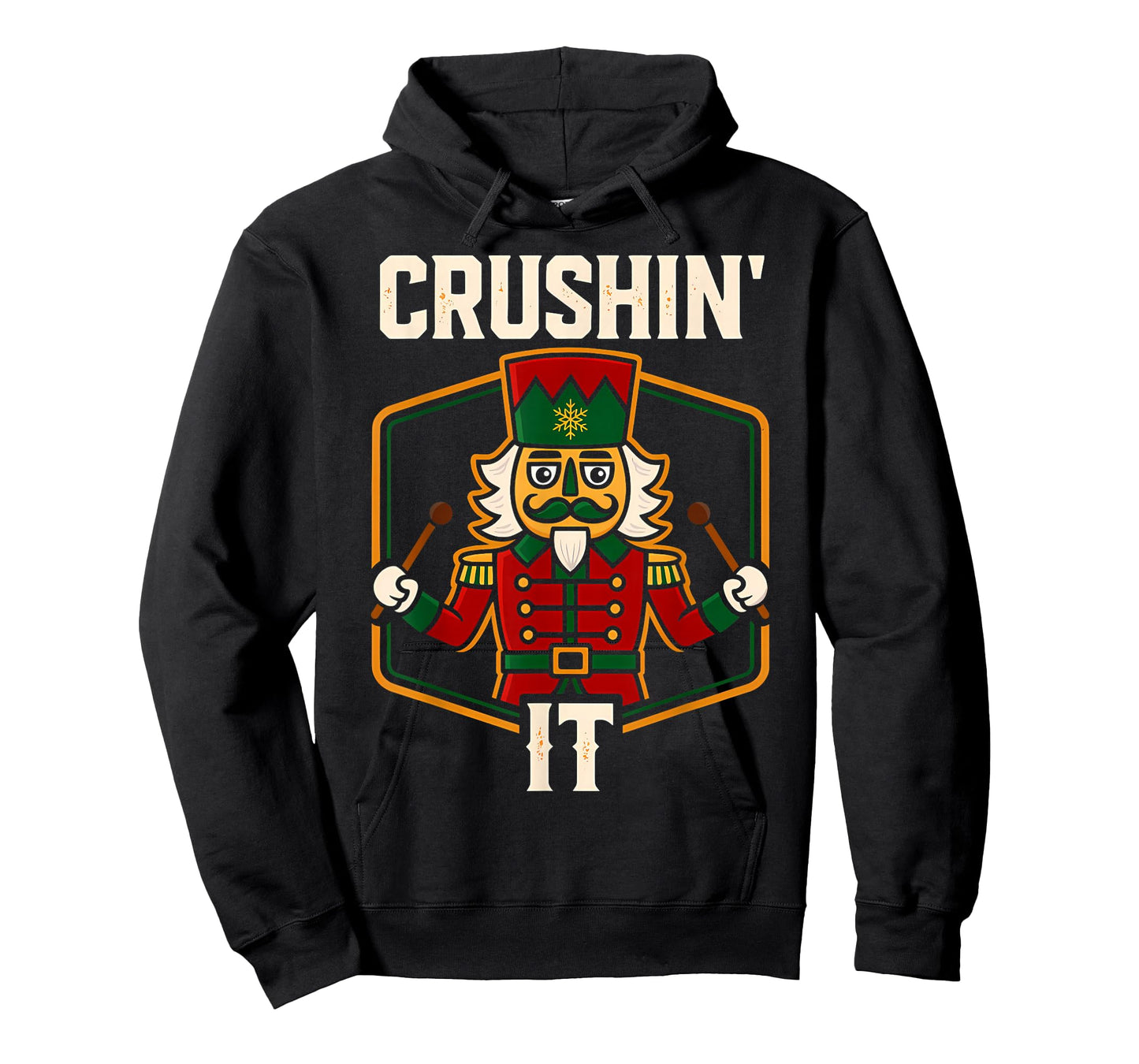 Vintage Nutcracker Crushing It Funny Xmas PJs Men Women Kids T-Shirt