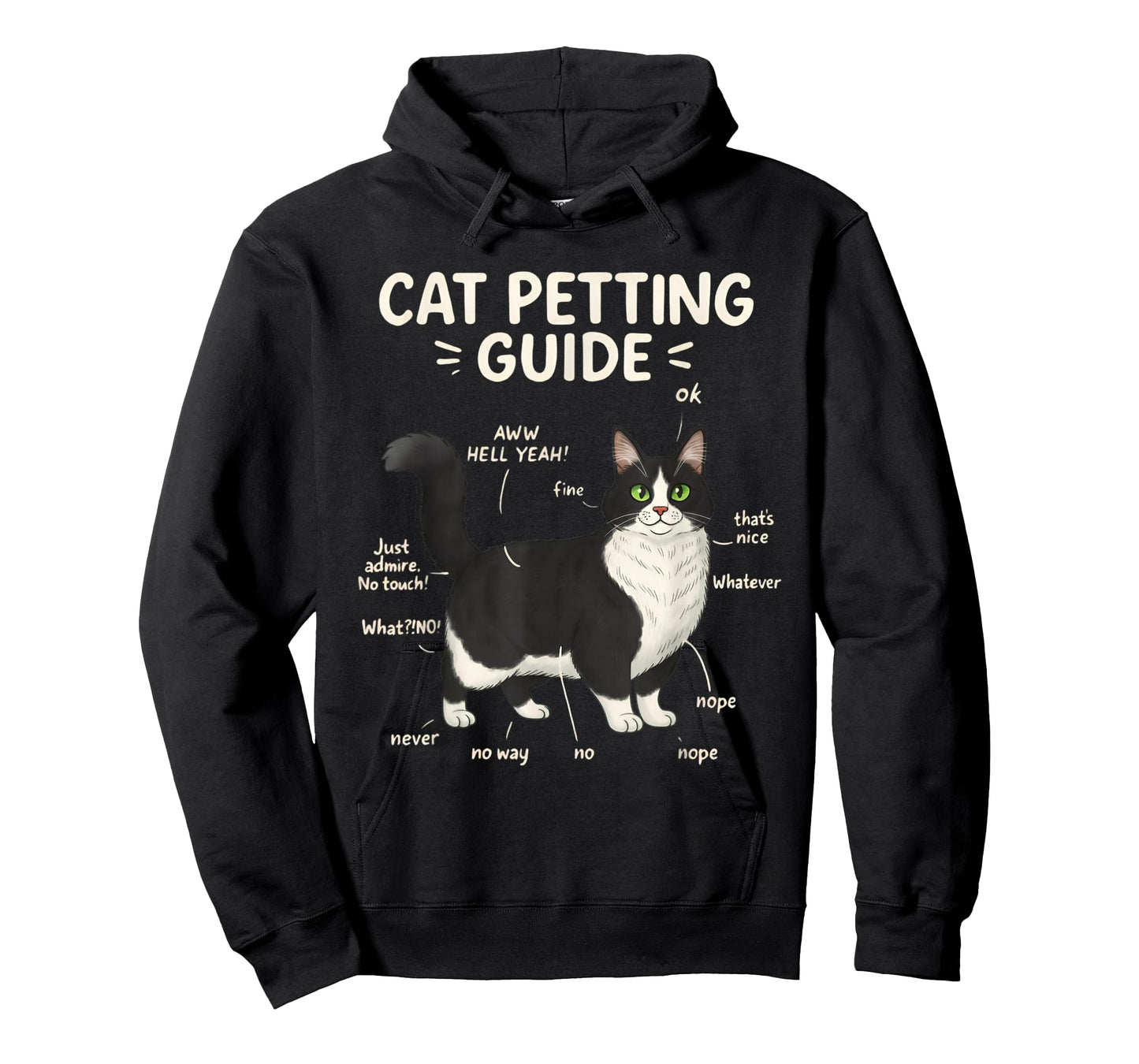 Munchkin Cat Petting Guide Funny Cat Lover T-Shirt