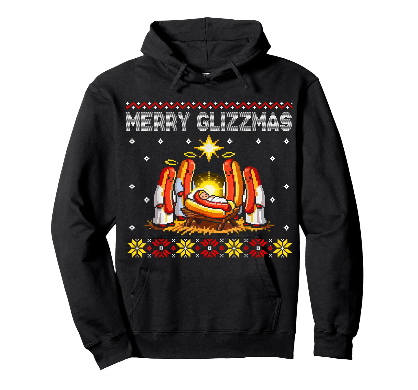 Merry Glizzmas Ugly Christmas Sweater Hot Dogs Xmas Family T-Shirt