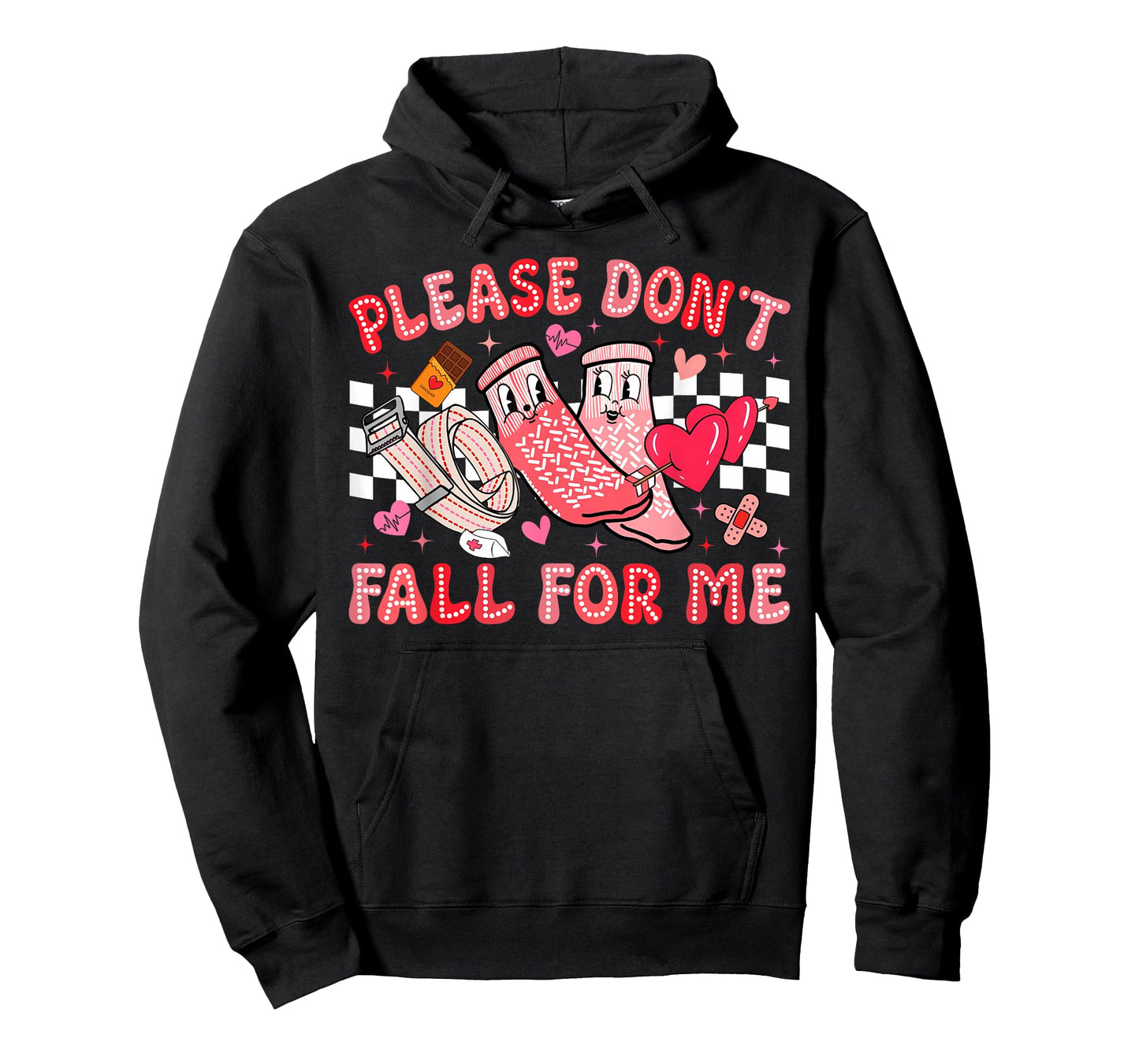 Funny Valentine Nurse Please Don't Fall for Me RN PCT CNA T-Shirt