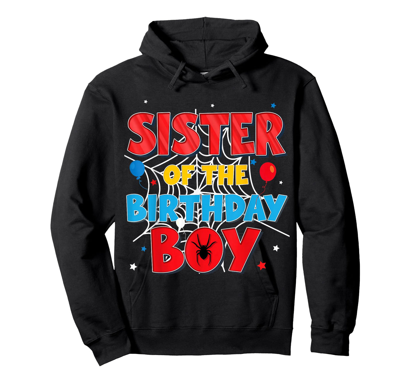 Funny Spider Web Family Matching Sister of The Birthday Boy T-Shirt
