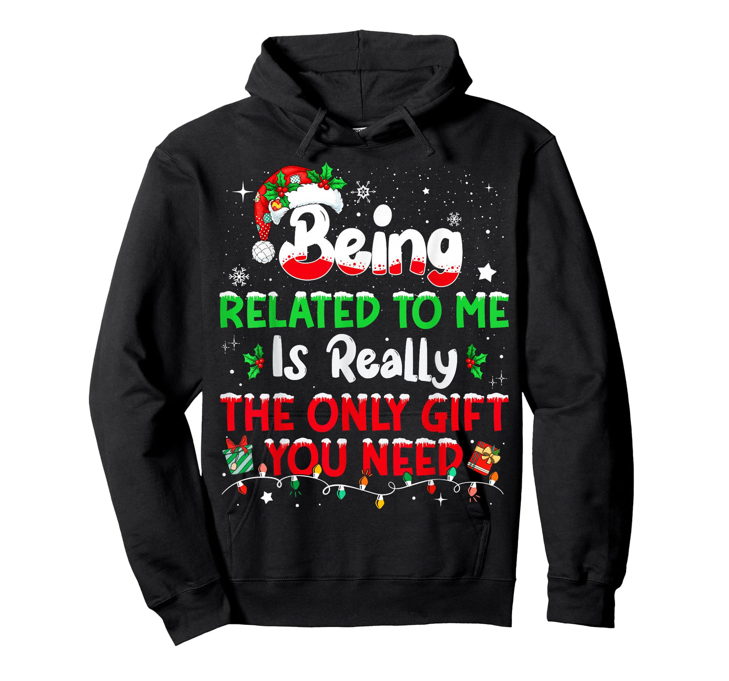 Being Related to Me Funny Christmas Family Xmas Pajamas T-Shirt