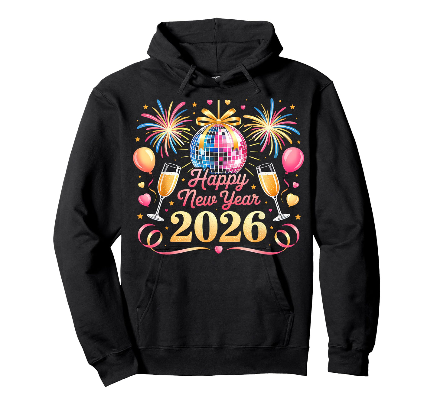 Happy New Year 2026 New Years Eve Party Countdown Fireworks T-Shirt