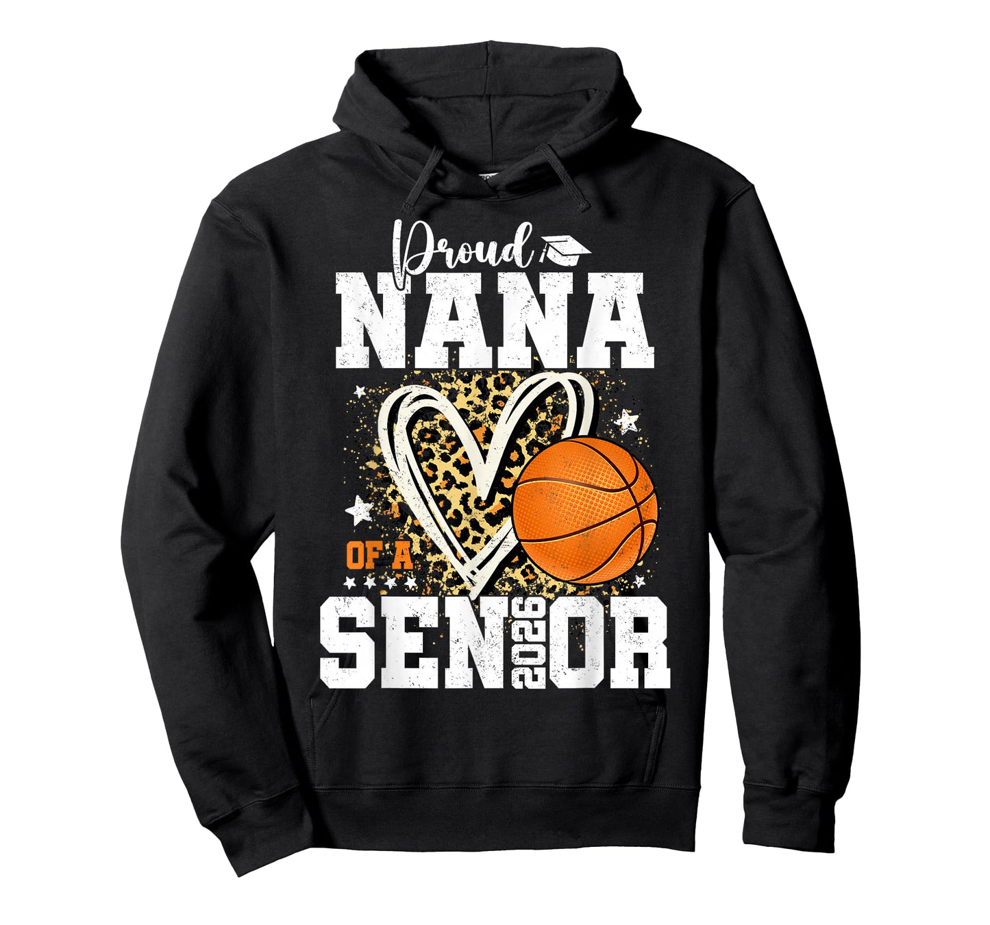 Proud Nana of A 2026 Senior Graduate Basketball Leopard T-Shirt