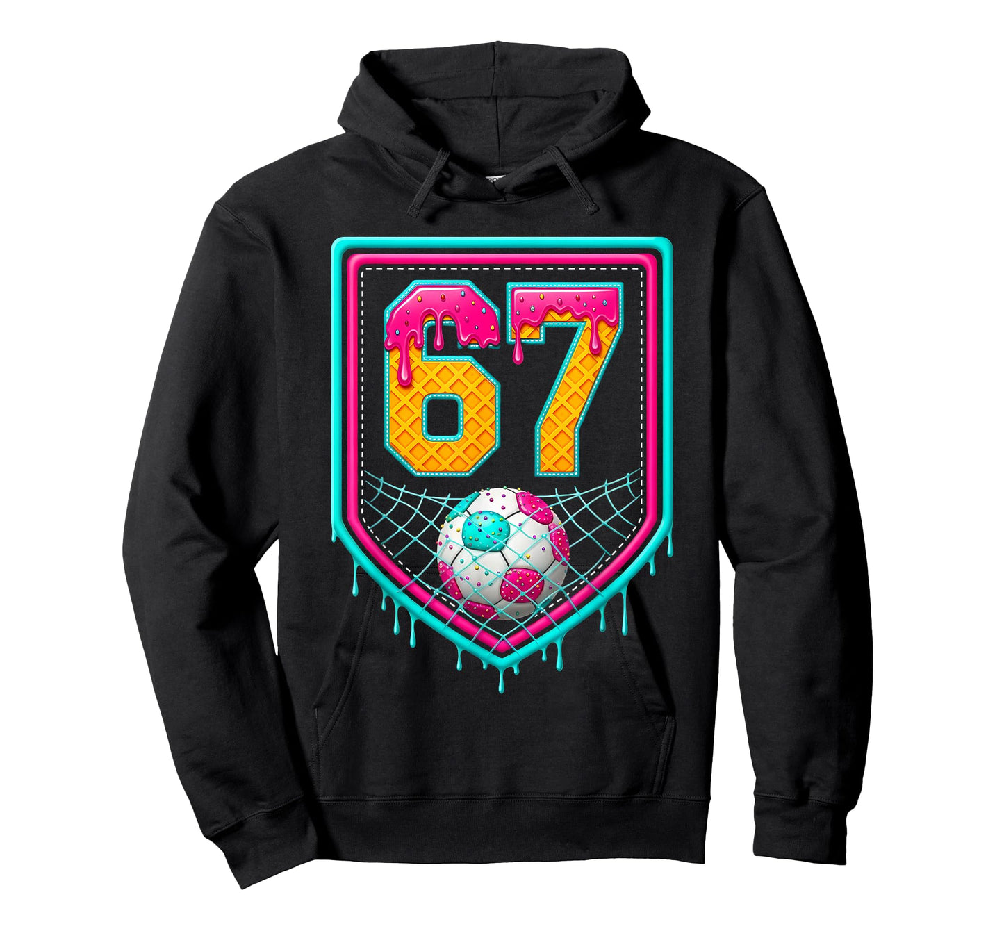 Soccer Drip Number 67 Soccer Player T-Shirt