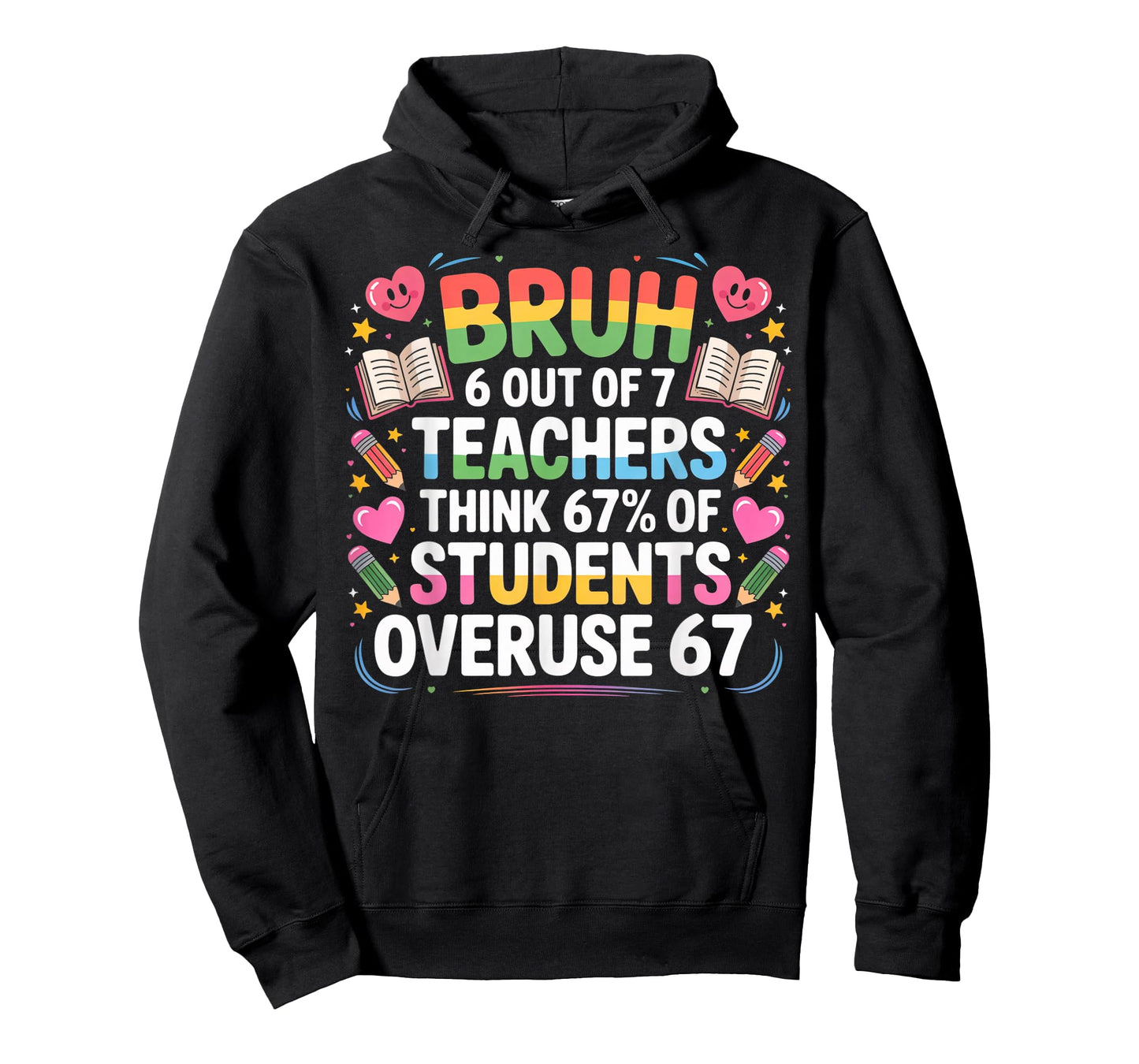 6 Out of 7 Teachers Think 67% of Students Overuse 67 Meme T-Shirt