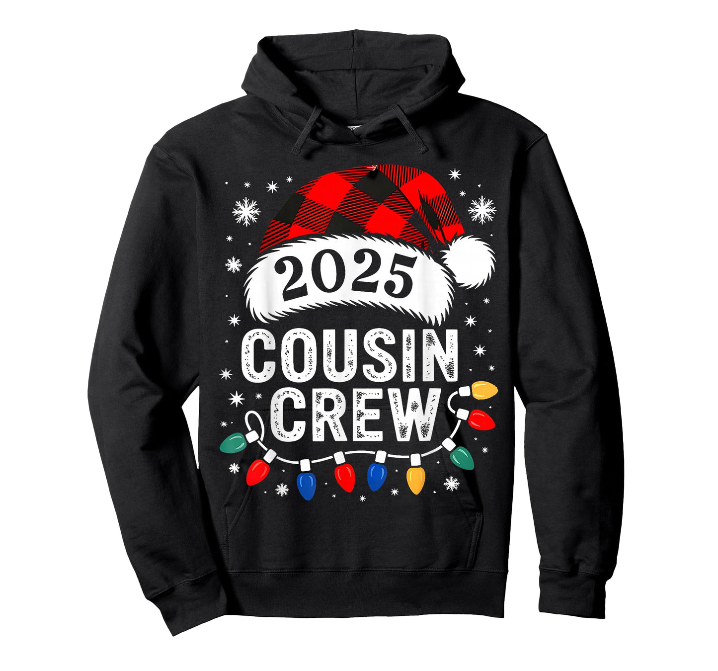 Cousin Crew Christmas 2025 Santa Kids Family Matching Group T-Shirt