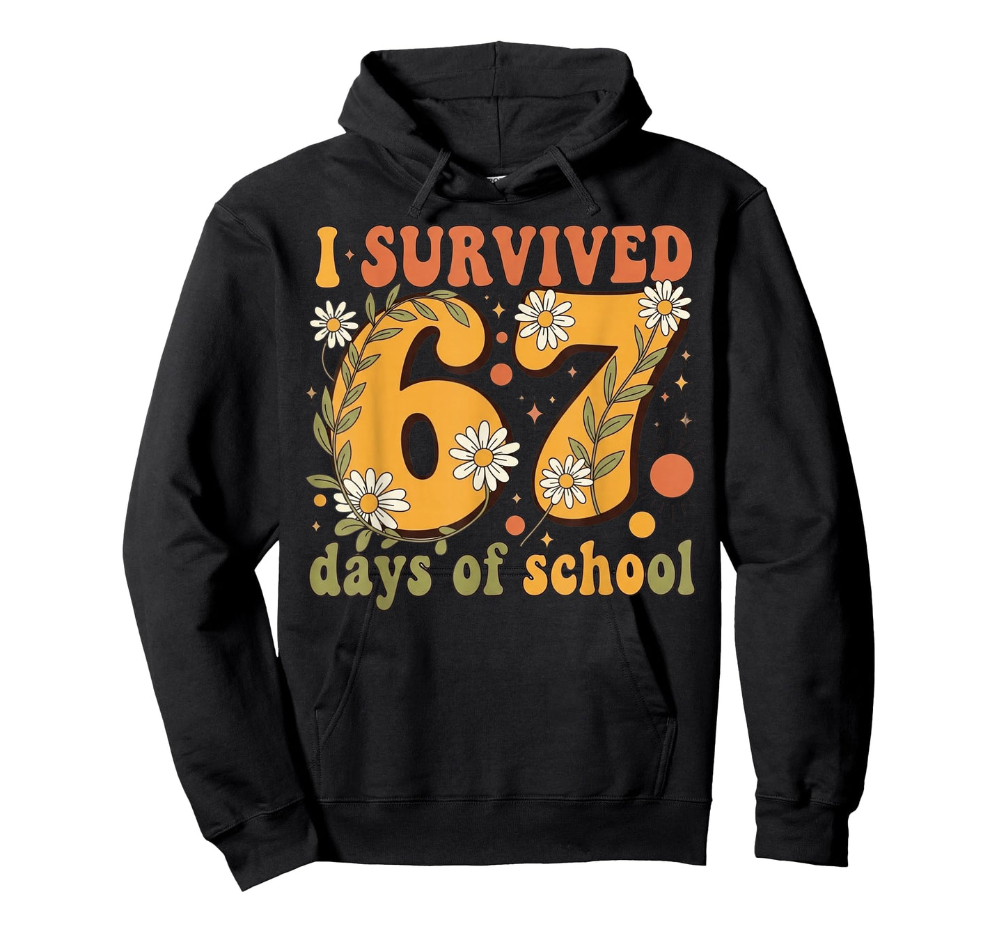 I Survived 67 Days of School Teachers Students Retro T-Shirt