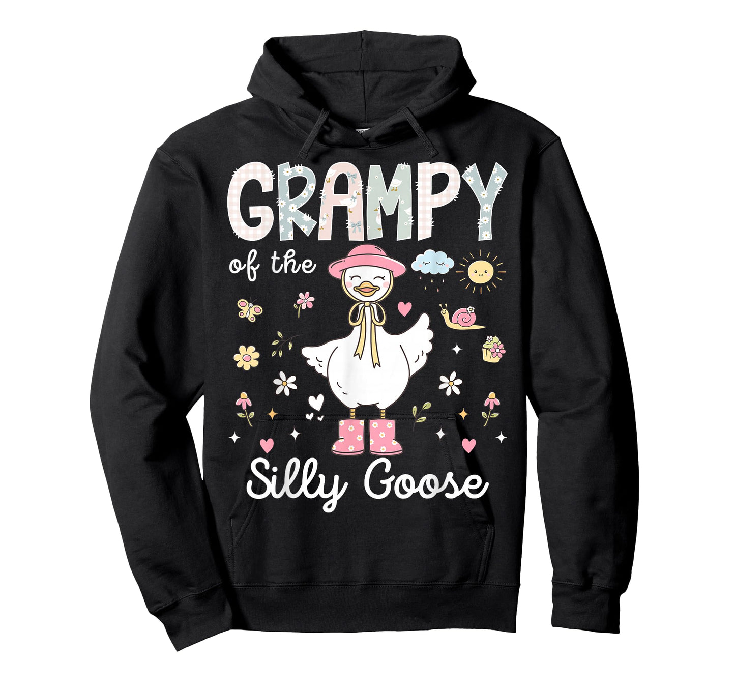 Grampy of The Silly Goose 1st Birthday Girl Family Matching T-Shirt