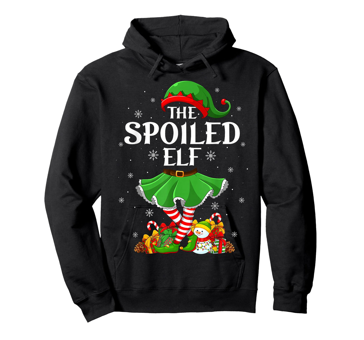 Spoiled Elf Christmas Family Women Girls Elf Squad Xmas T-Shirt