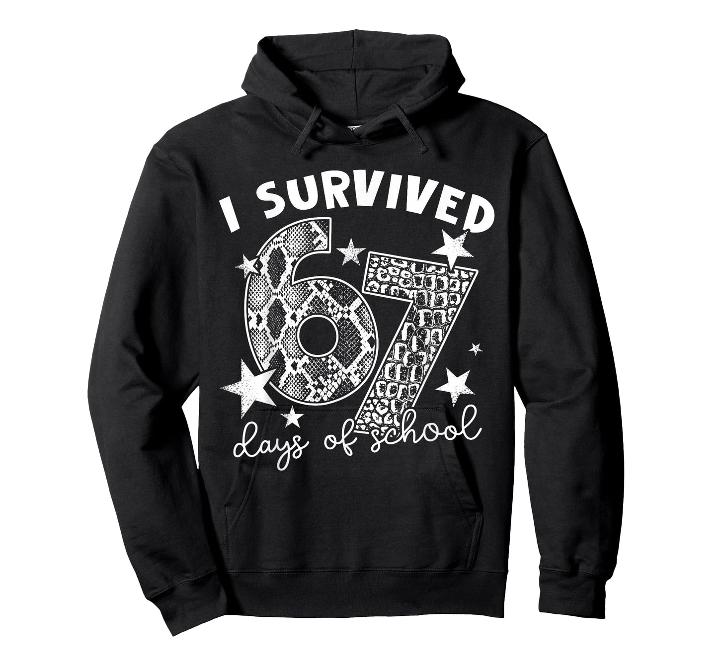 I Survived 67 Days of School Snake, Alligator Reptile Animal T-Shirt