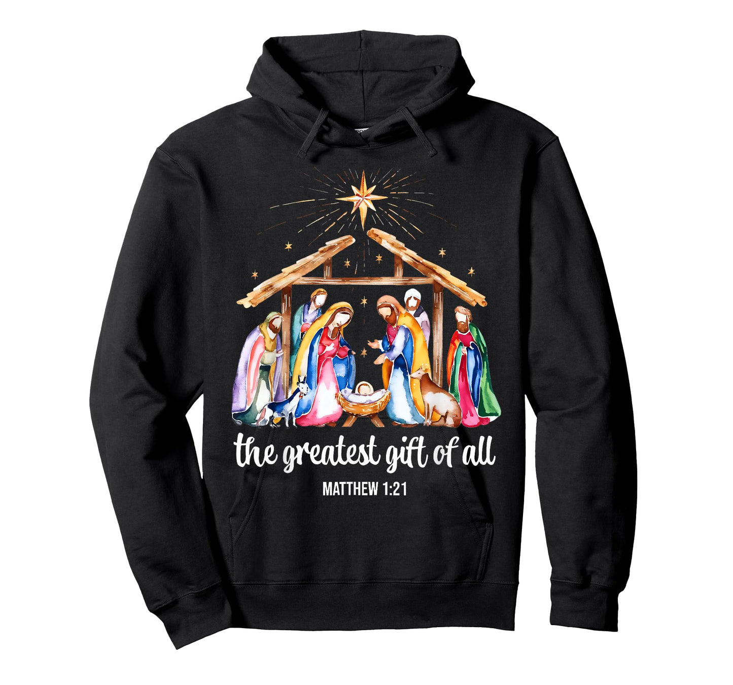 The Greatest Gift of All Christmas Nativity Jesus Christian T-Shirt