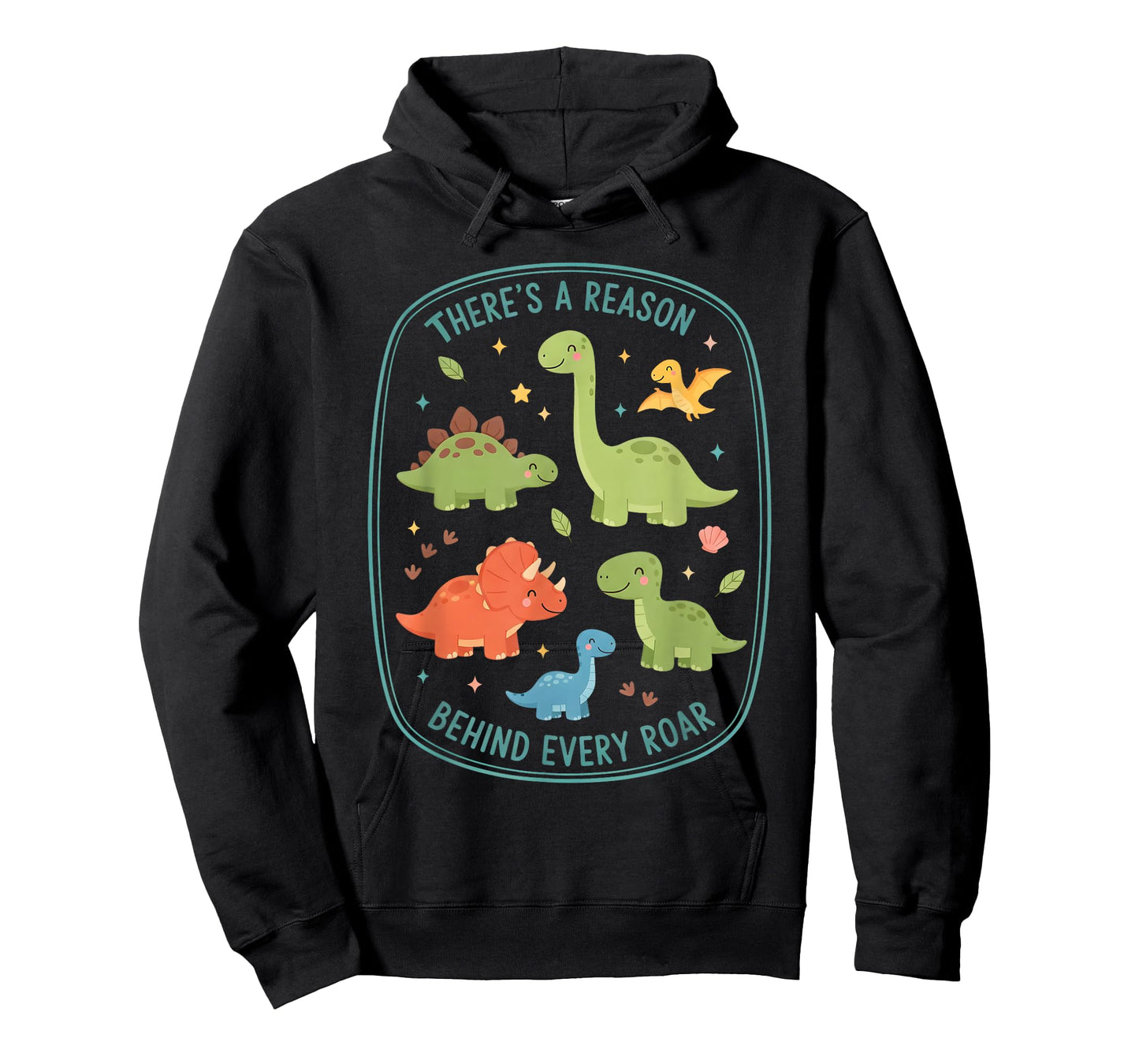 There’s A Reason Behind Every Roar Autism Dinosaur Funny Kid T-Shirt