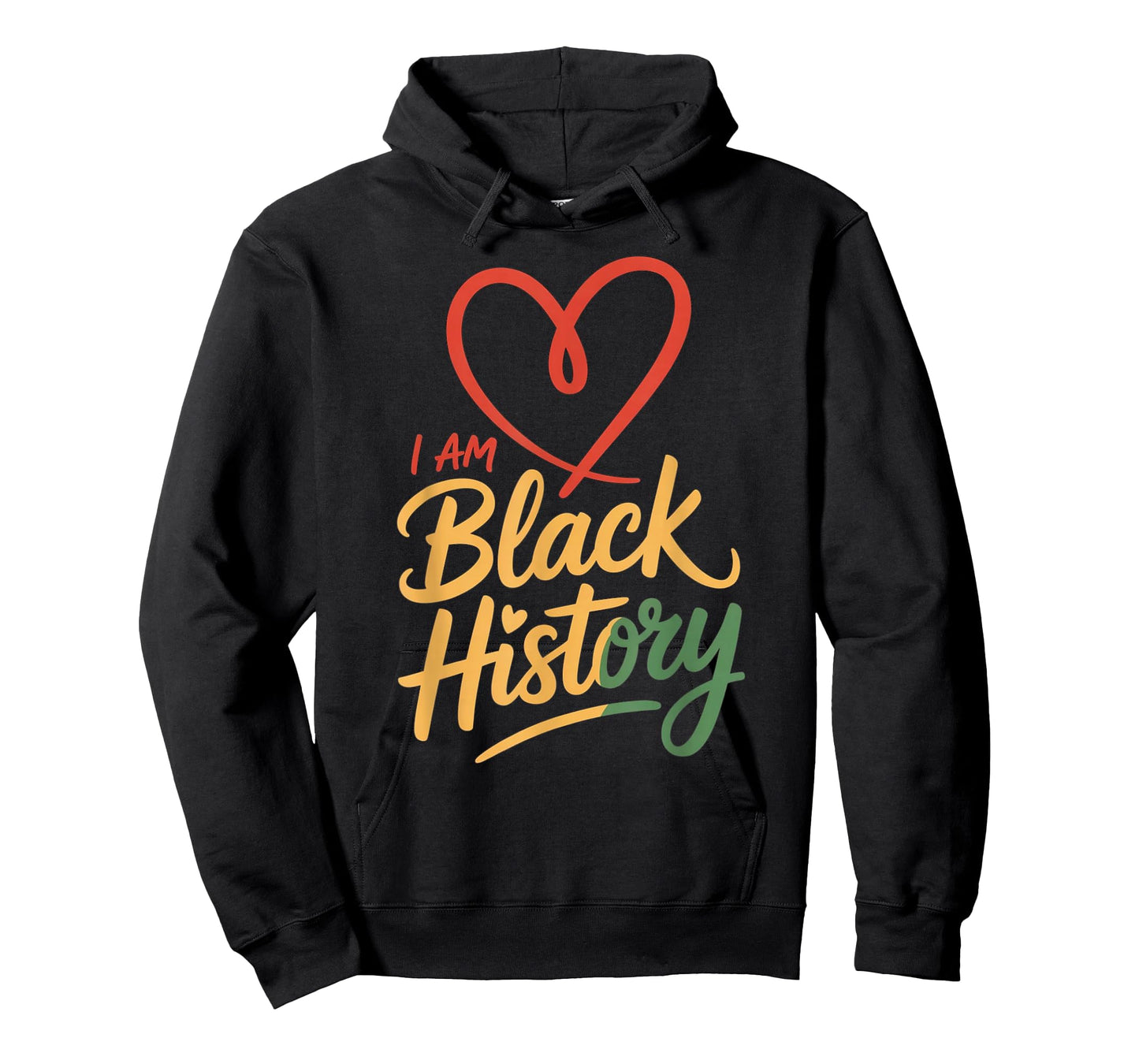 I Am Black History Heart Month Pride Men Women T-Shirt