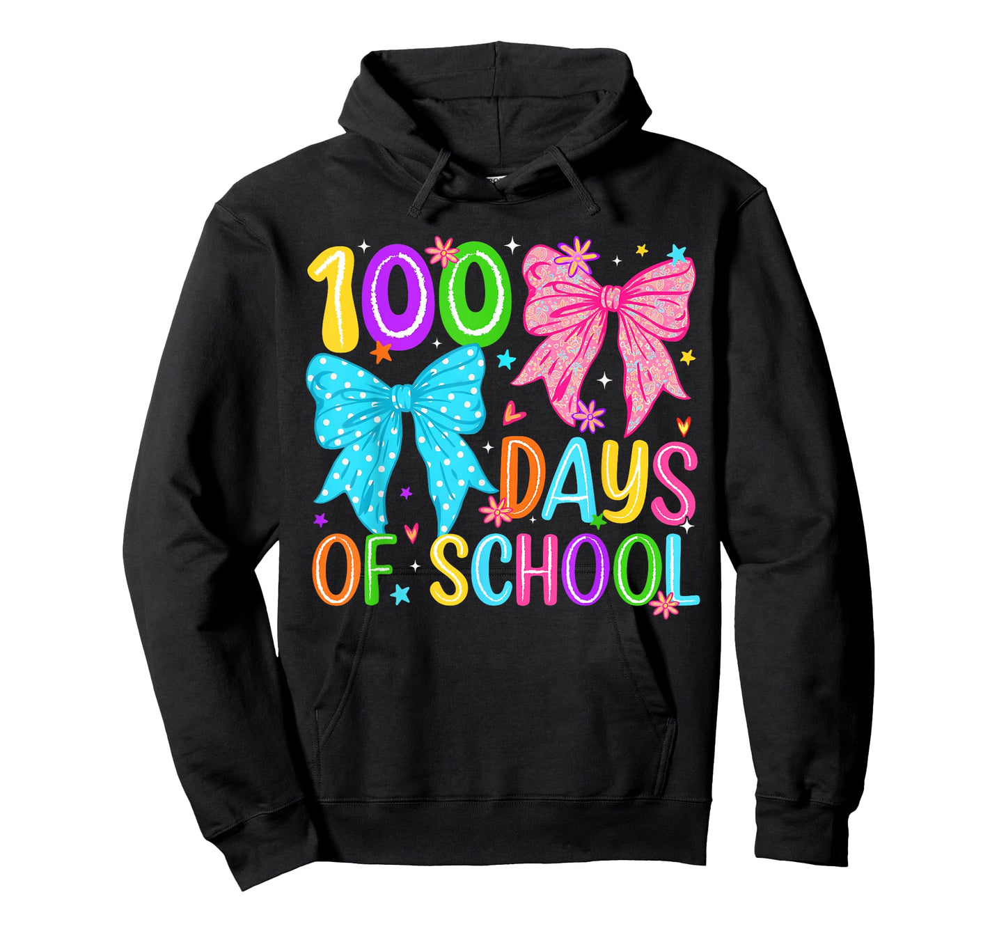 100th Day of School 100 Days Coquette Bow Teacher Girl Women T-Shirt