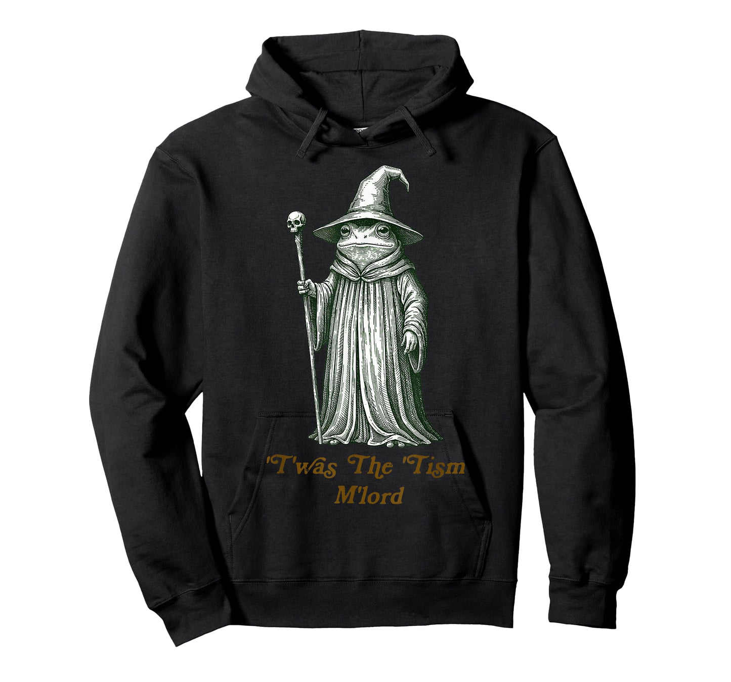 Funny Meme TWAS The Tism M Lord Frog Wizard Autism Warrior T-Shirt