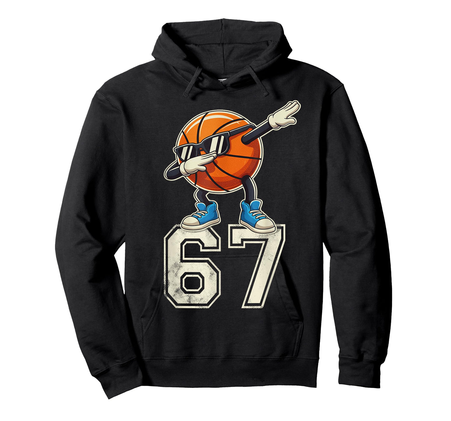 Boys Kids 67 Six Seven Sunglasses Dabbing Basketball Lover T-Shirt