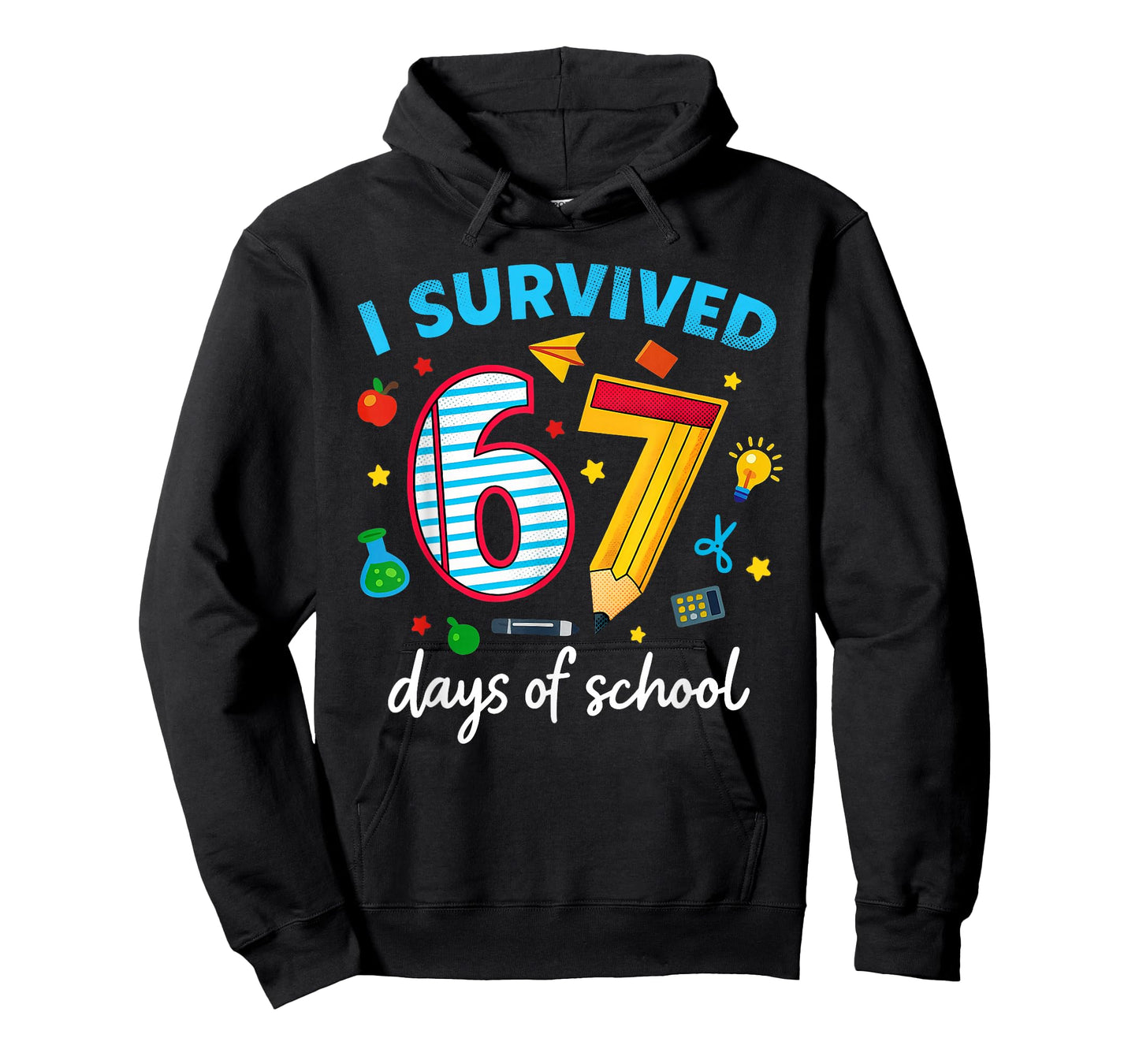 I Survived 67 Days of School Funny Meme Teacher Student T-Shirt