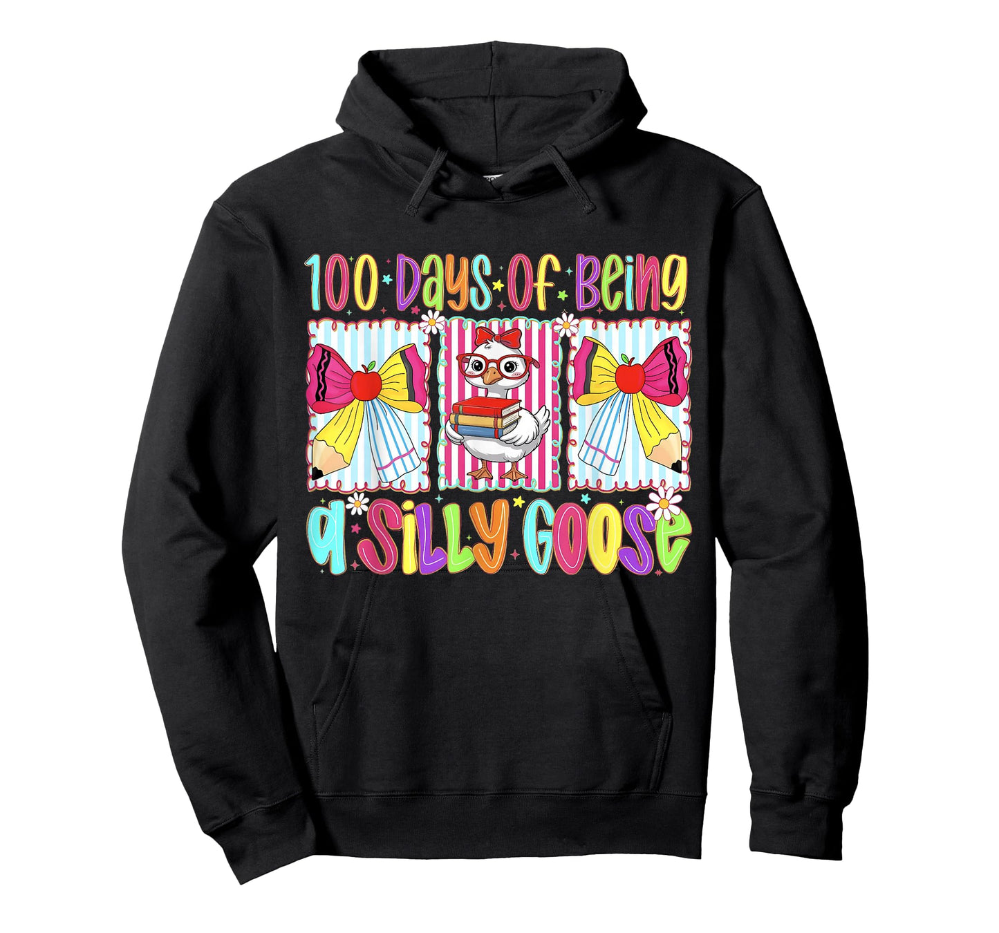 Funny 100 Days of School Being a Goose 100th Day of School T-Shirt