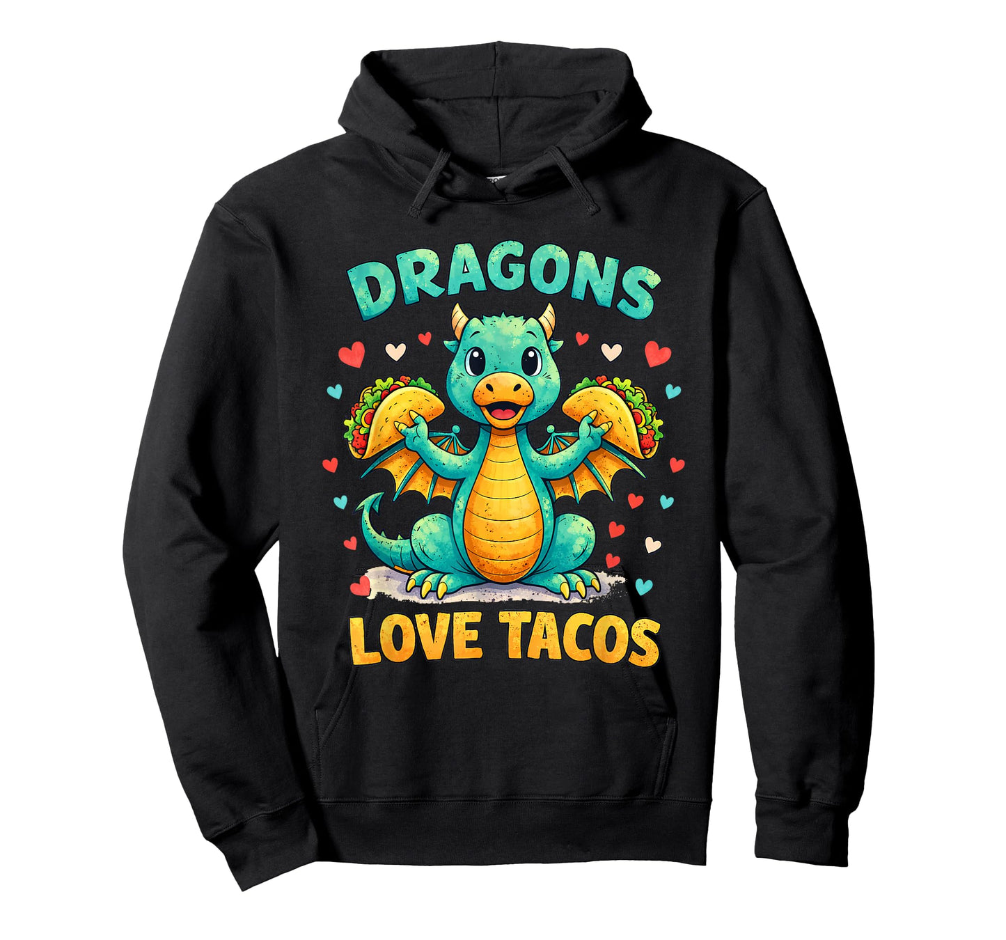 Dragons Love Tacos Costume Mexican Taco Dragon Kids Mexico T-Shirt