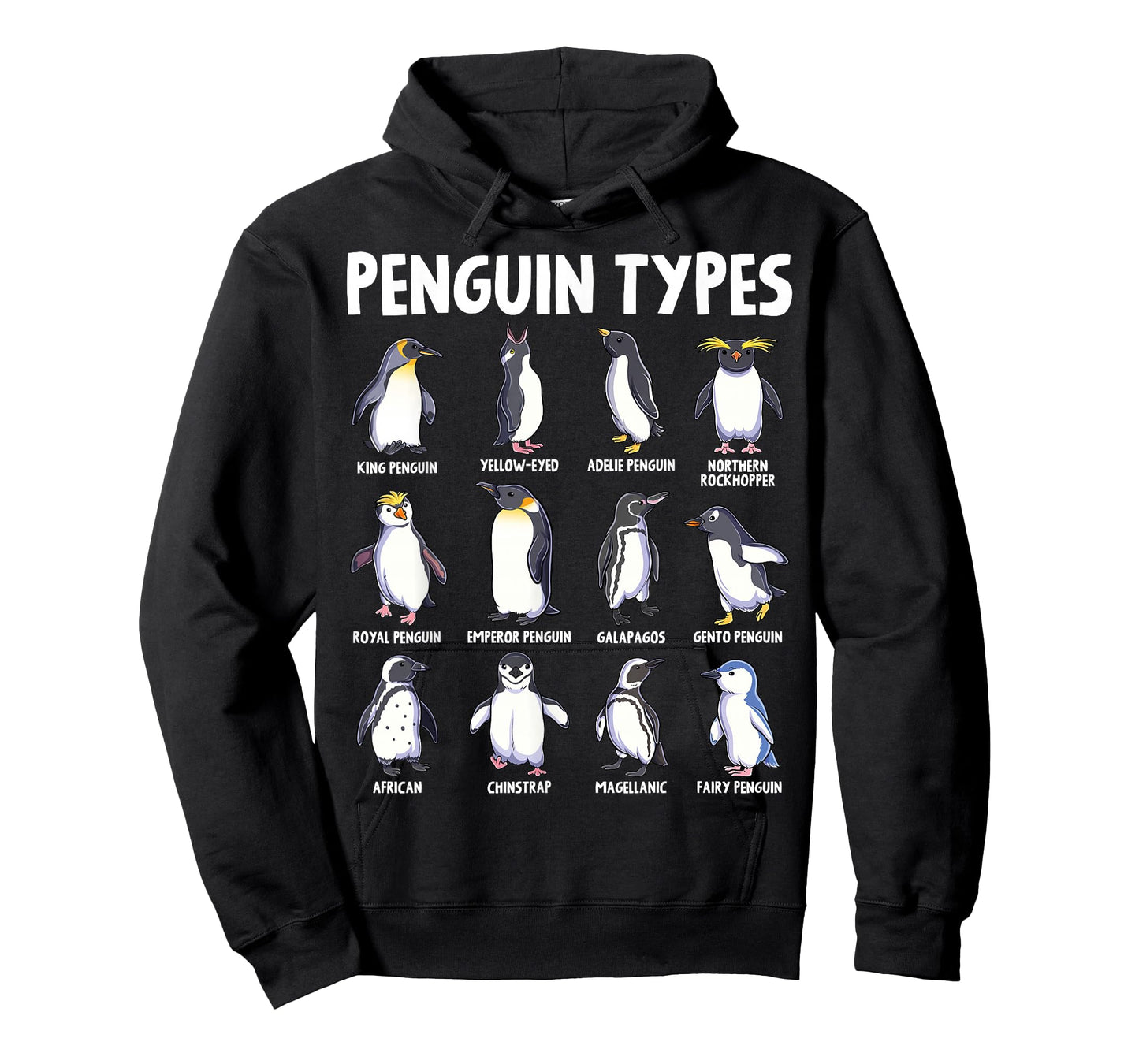 Penguin Types Penguins Animals of The World Penguin Lover T-Shirt