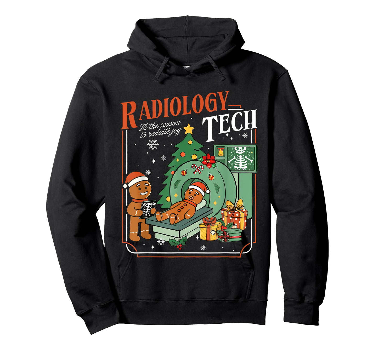 Christmas Rad Tech Radiology Technologist Gingerbread T-Shirt